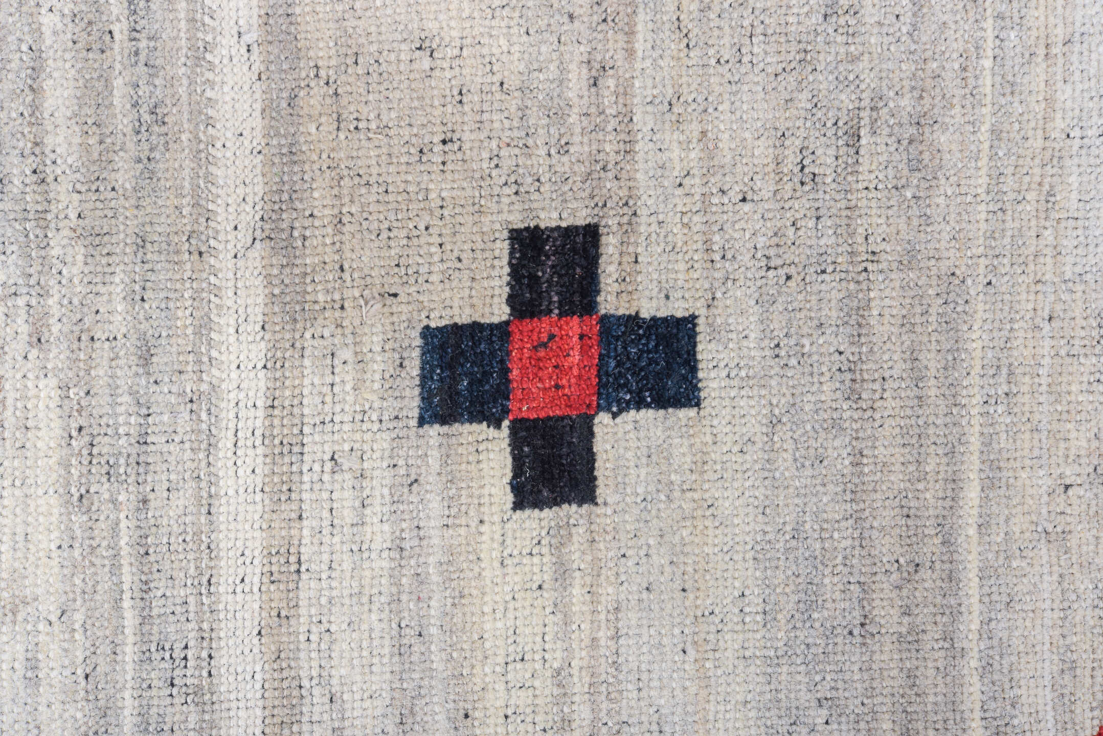 10' x 14' one-of-a-kind handmade vintage Tulu large size rug. Color palette: black, blue, brown, dark gray, gainsboro, gray