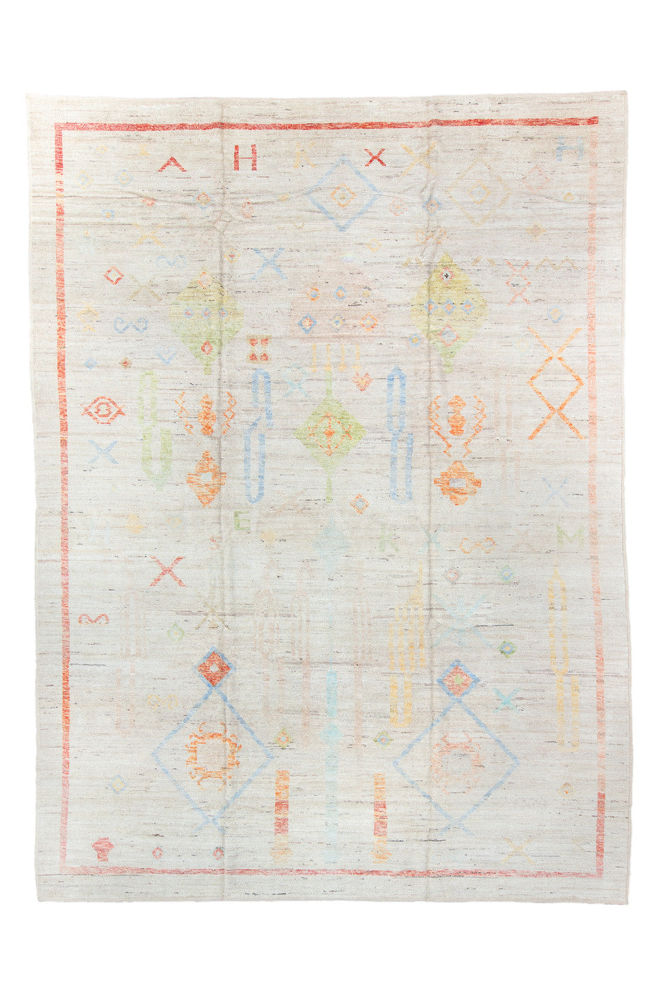 10' x 13' one-of-a-kind handmade vintage Tulu large size rug. Color palette: black, brown, charcoal, dark gray, gray