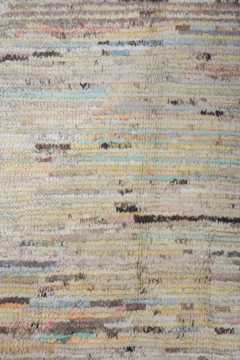 10' x 13' one-of-a-kind handmade vintage Tulu large size rug. Color palette: blue, gainsboro, gray, light blue, light gray