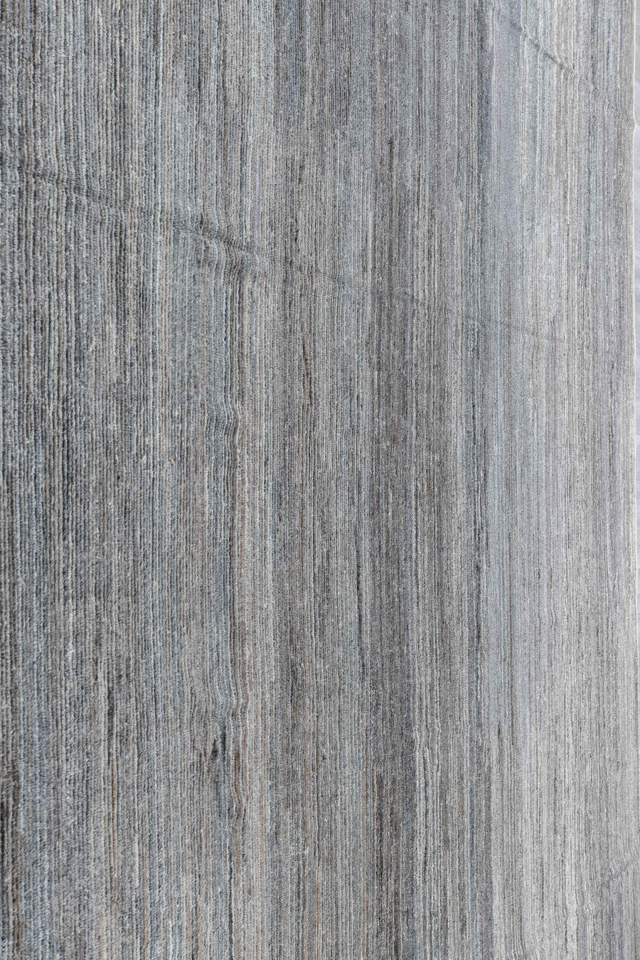 15' x 17' one-of-a-kind handmade vintage Tulu oversize rug. Color palette: blue gray, ivory, taupe, charcoal, stone gray