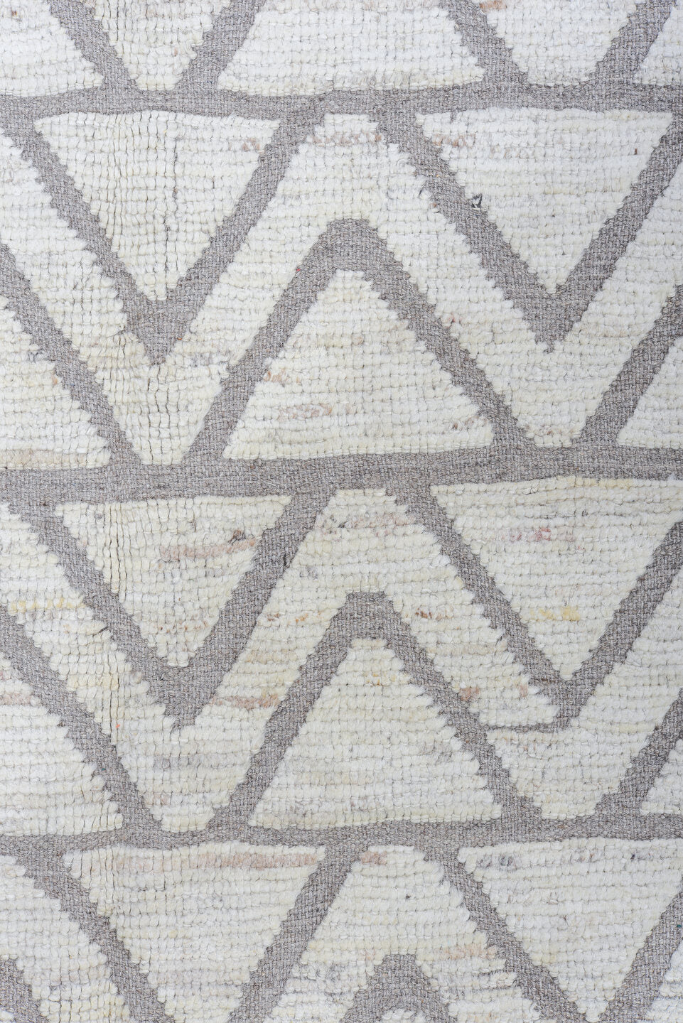 6' x 8' one-of-a-kind handmade vintage Tulu medium size rug. Color palette: dark gray, dim gray, gainsboro, gray, light blue