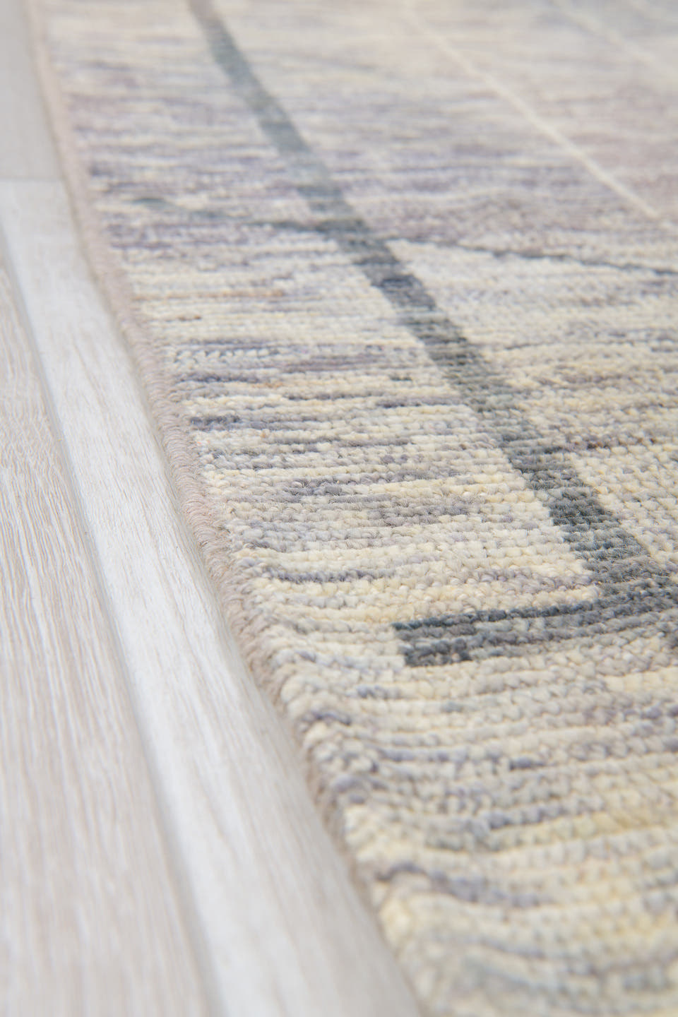 10' x 13' one-of-a-kind handmade vintage Tulu large size rug. Color palette: ivory, gray, charcoal, cream, taupe, black