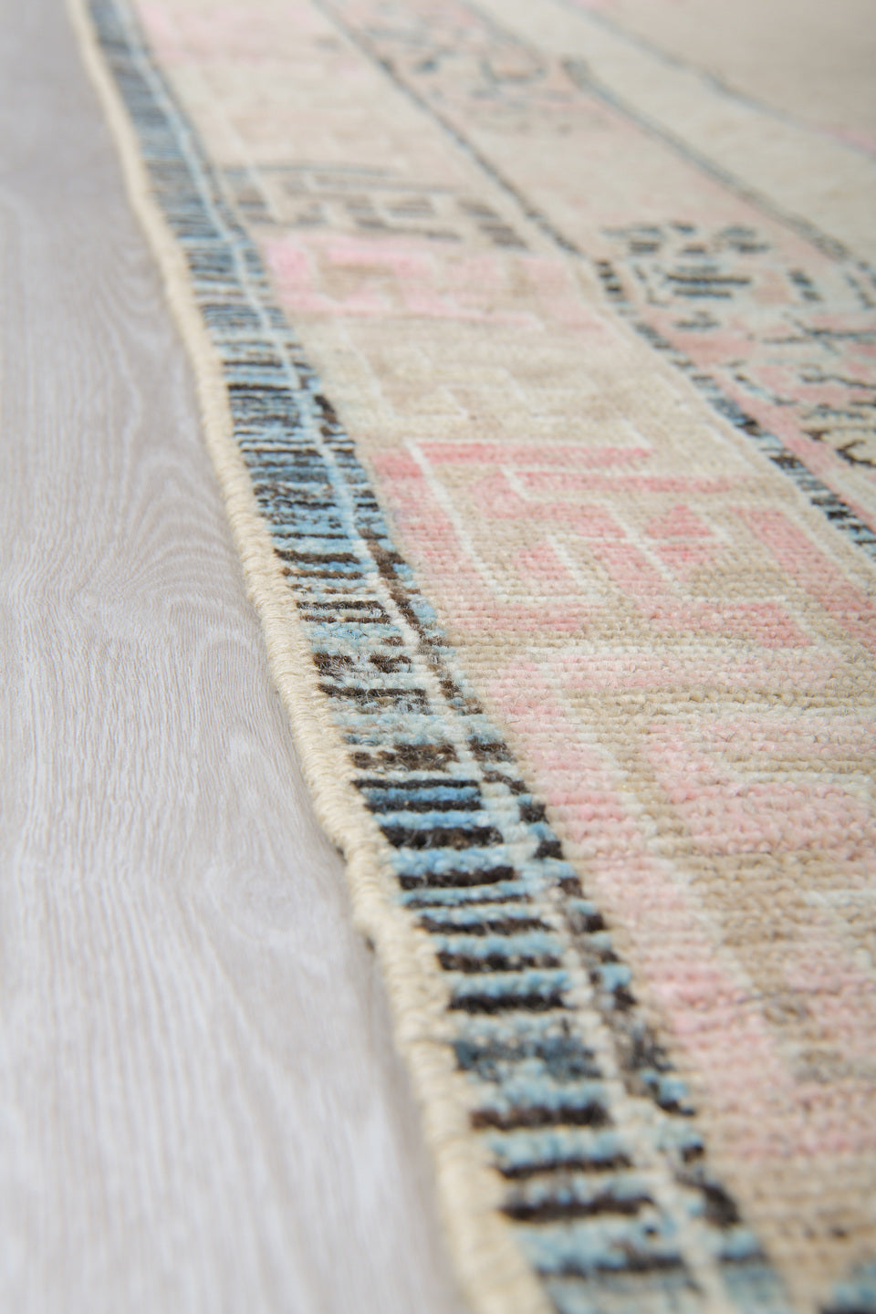 10' x 9' one-of-a-kind handmade vintage Chinese large size rug. Color palette: ivory, blush, charcoal, taupe, cream