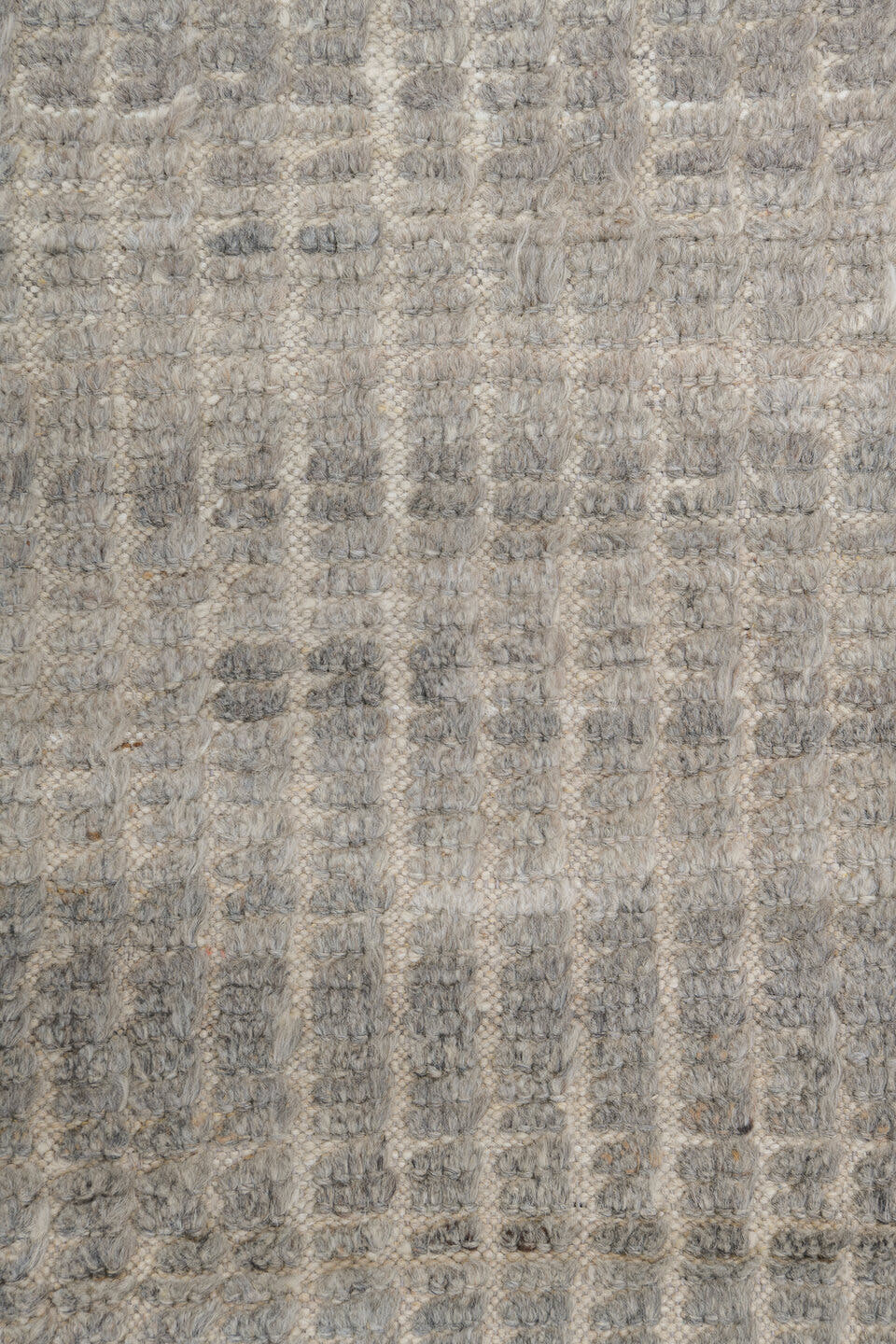 10' x 14' one-of-a-kind handmade vintage Tulu large size rug. Color palette: taupe, ivory, gray, greige, charcoal, beige