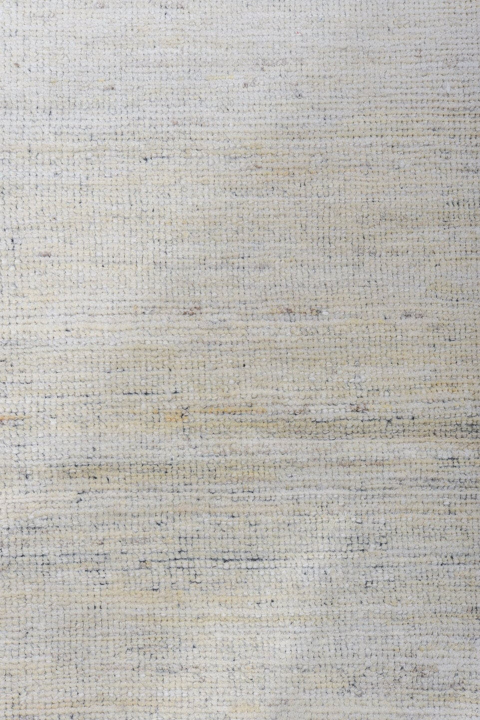 6' x 9' one-of-a-kind handmade vintage Tulu medium size rug. Color palette: ivory, charcoal, cream, taupe, gray, black