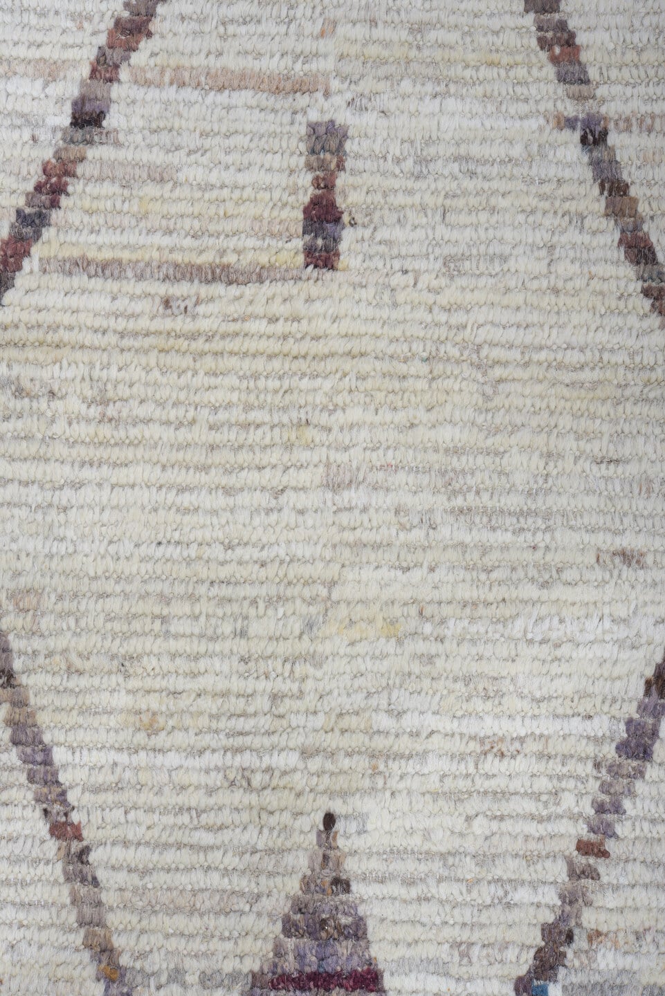 10' x 13' one-of-a-kind handmade vintage Tulu large size rug. Color palette: ivory, charcoal, taupe, brown, gray, black
