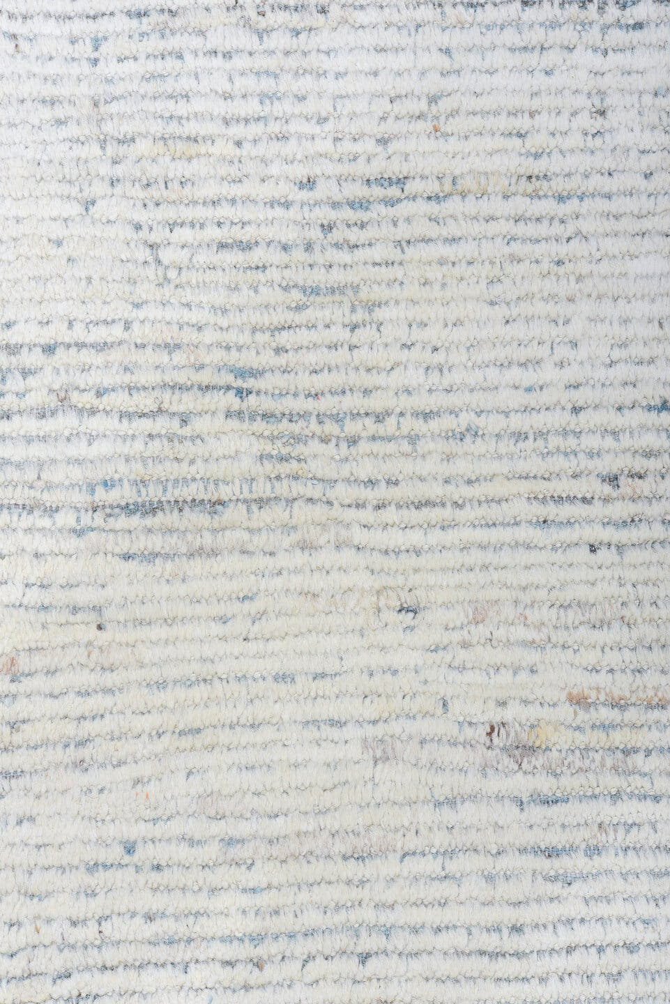 13' x 16' one-of-a-kind handmade vintage Tulu oversize rug. Color palette: ivory, pale blue, cream, light gray, light blue