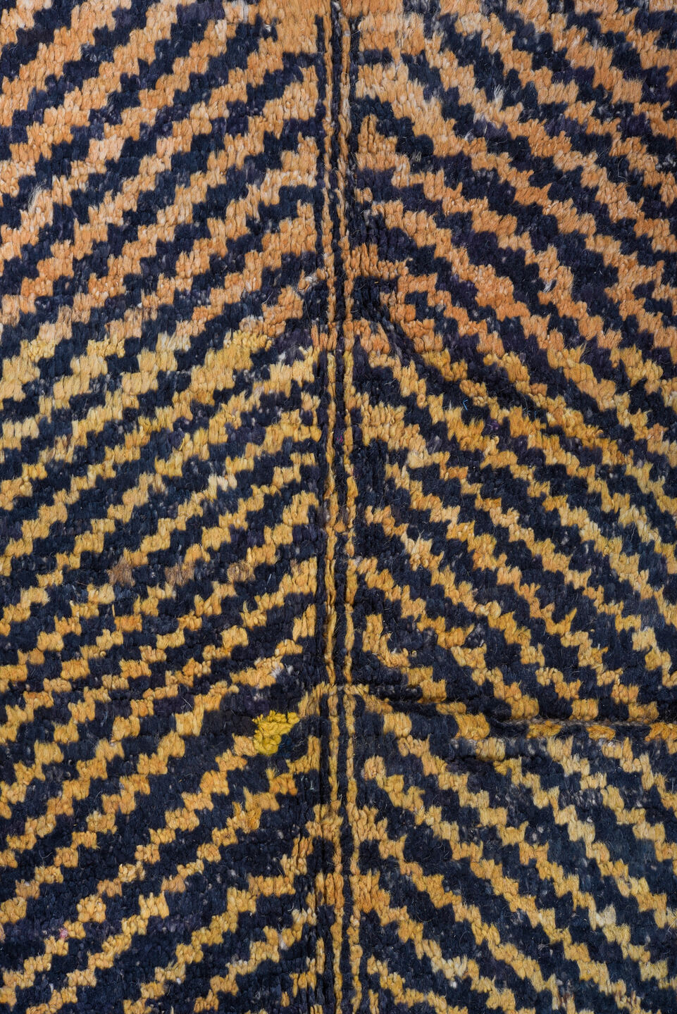 7' x 9' one-of-a-kind handmade vintage Tulu rug. Color palette: blue, brown, burlywood, dim gray, gray, light blue