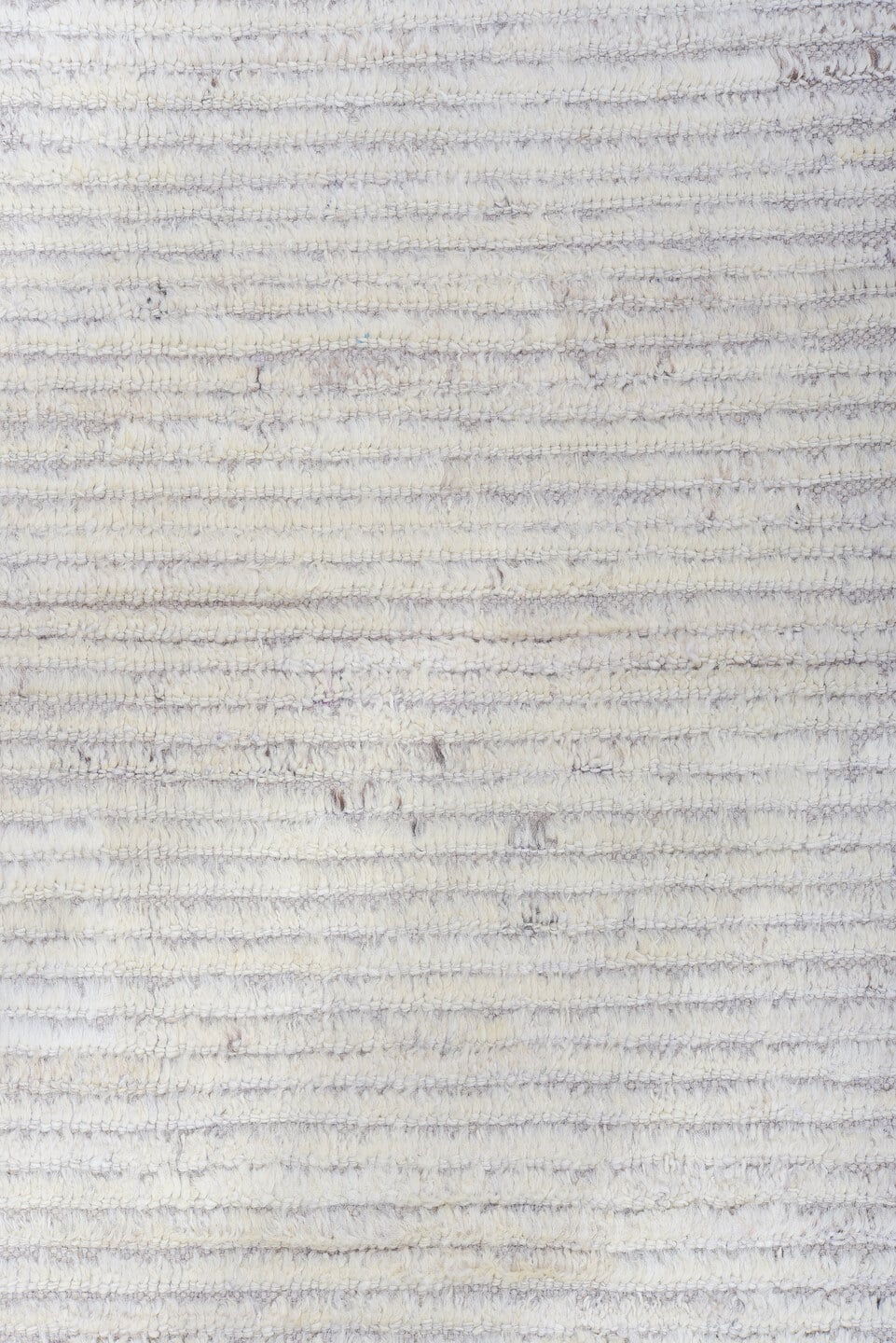 10' x 14' one-of-a-kind handmade vintage Tulu large size rug. Color palette: ivory, cream, taupe, light gray, pale lavender
