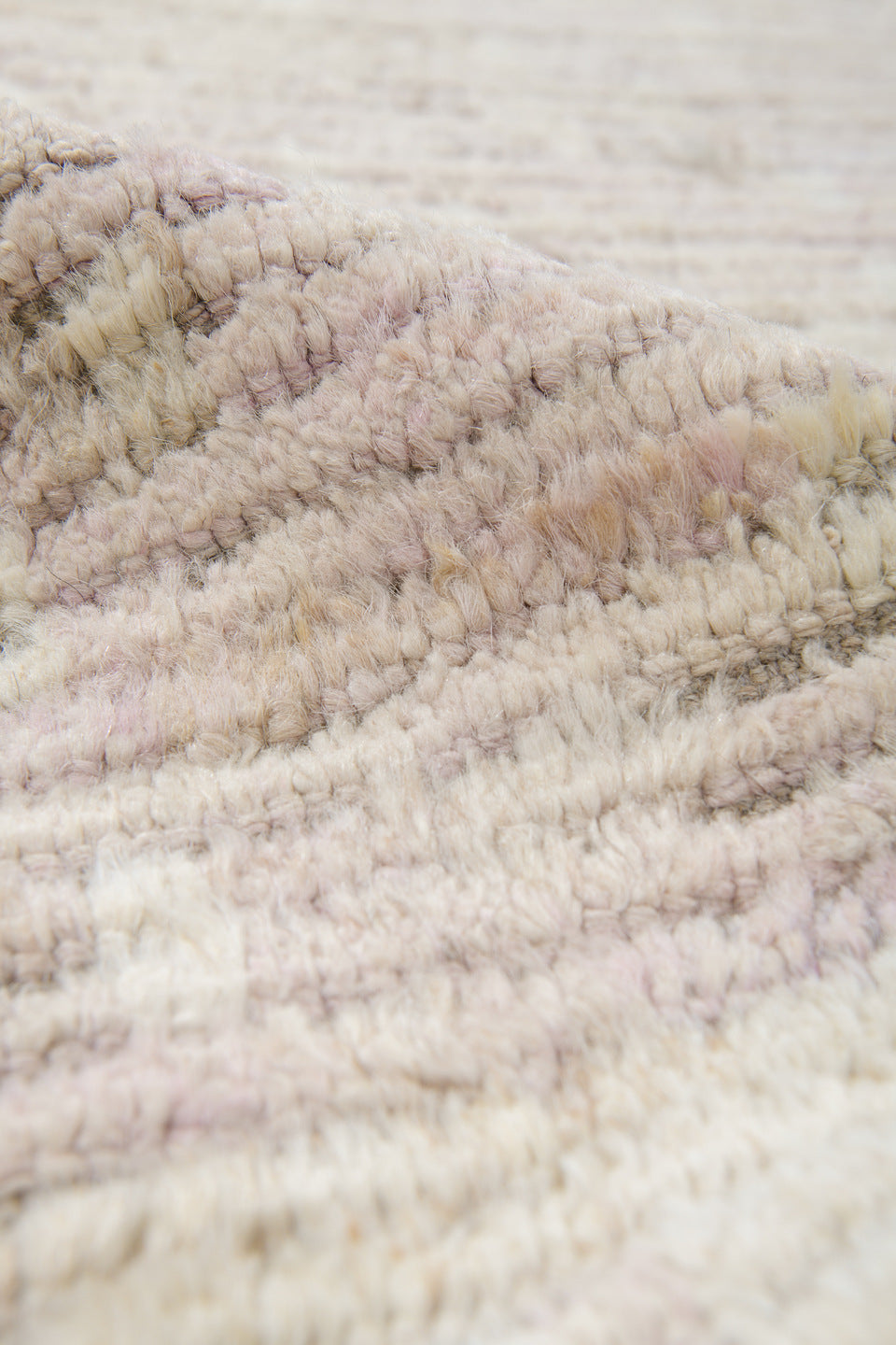 10' x 12' one-of-a-kind handmade vintage Tulu large size rug. Color palette: ivory, taupe, cream, beige, light gray, gray