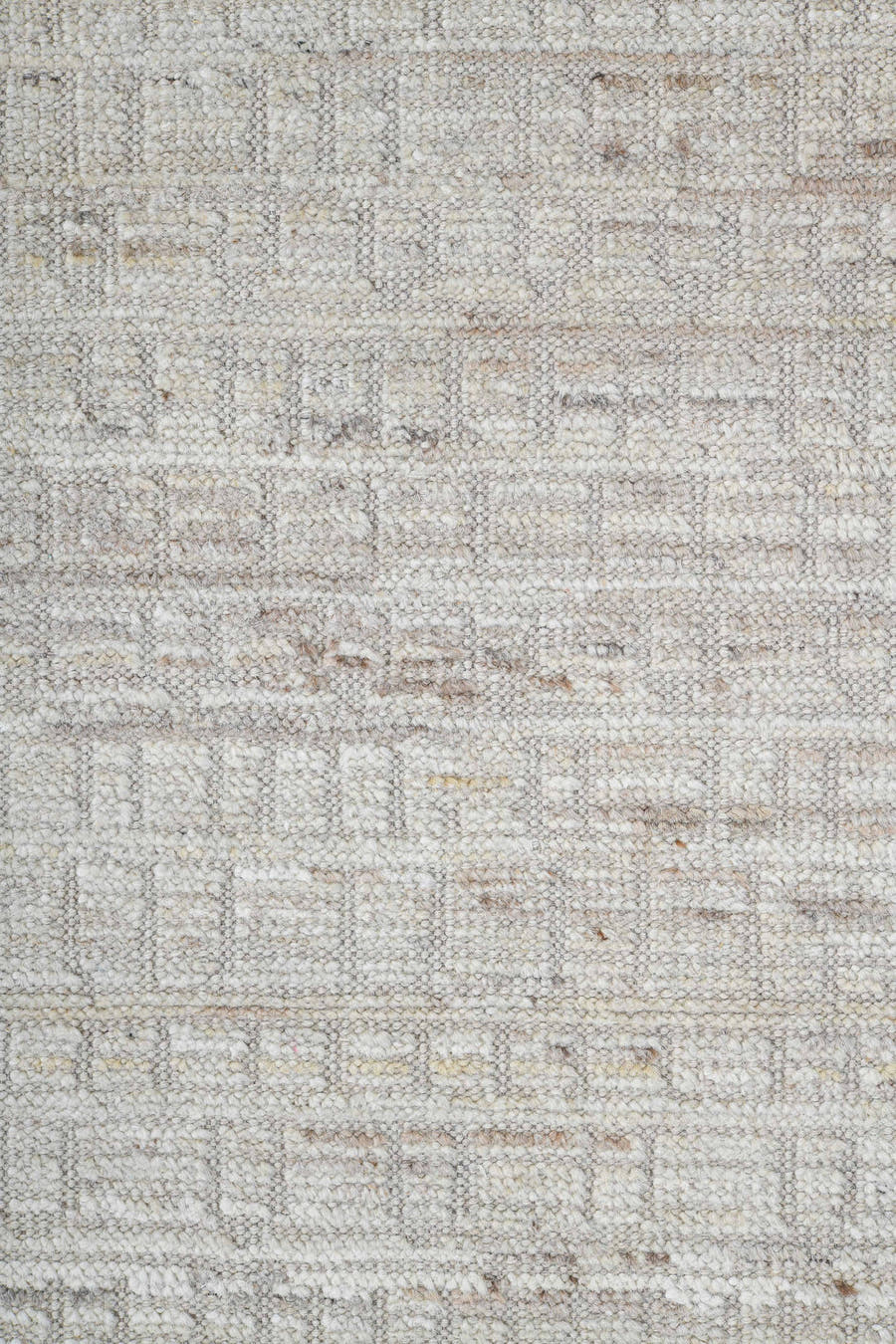 3' x 12' one-of-a-kind handmade vintage Tulu runner rug. Color palette: ivory, beige, taupe, cream, light gray, gray