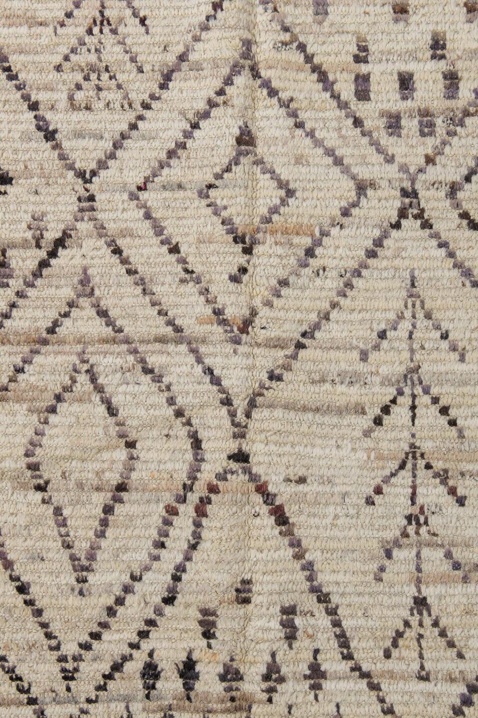 3' x 16' one-of-a-kind handmade vintage Tulu runner rug. Color palette: ivory, taupe, charcoal, cream, pewter, beige, gray