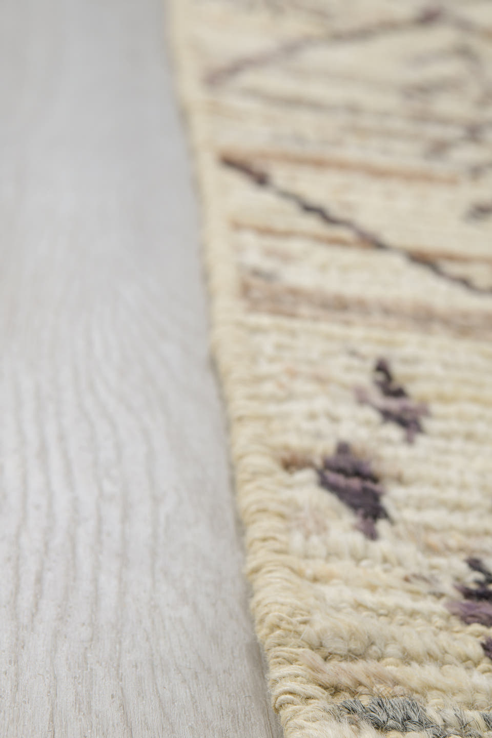 3' x 16' one-of-a-kind handmade vintage Tulu runner rug. Color palette: ivory, taupe, charcoal, cream, pewter, beige, gray