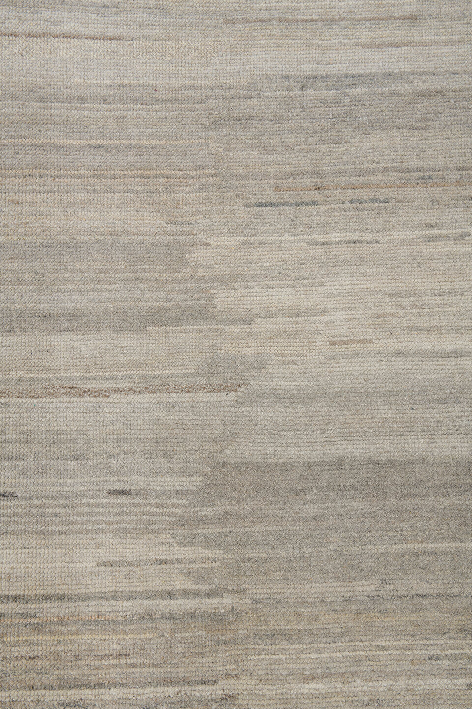 10' x 14' one-of-a-kind handmade vintage Tulu large size rug. Color palette: ivory, beige, taupe, gray, greige