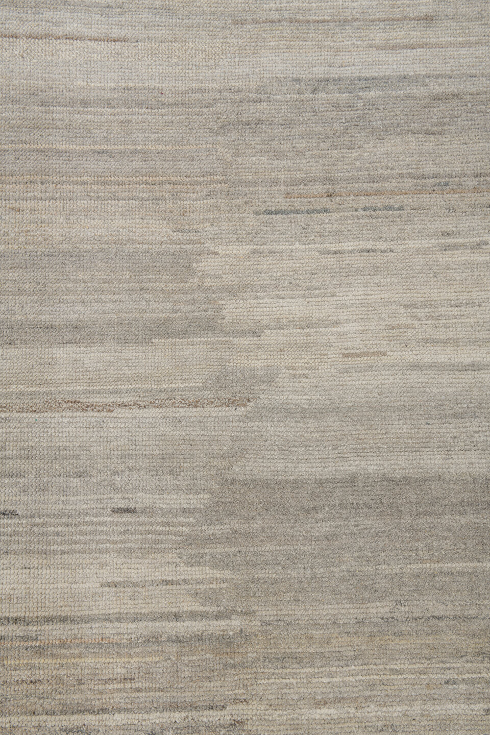 10' x 14' one-of-a-kind handmade vintage Tulu large size rug. Color palette: gray, light gray, off-white, pink, silver