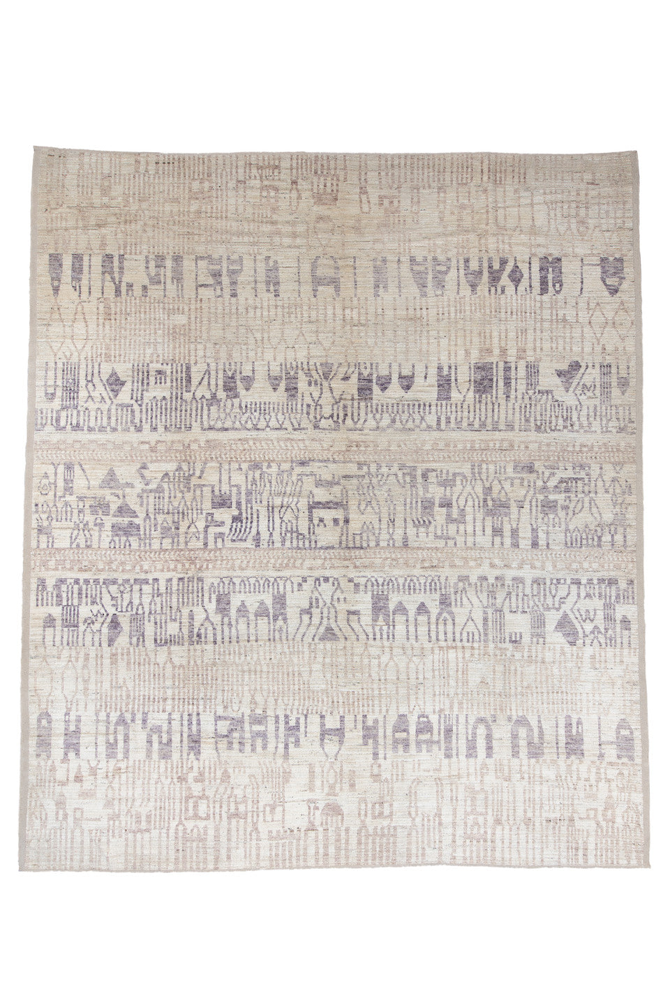 12' x 14' one-of-a-kind handmade vintage Tulu oversize rug. Color palette: black, charcoal, dark gray, gainsboro, gray