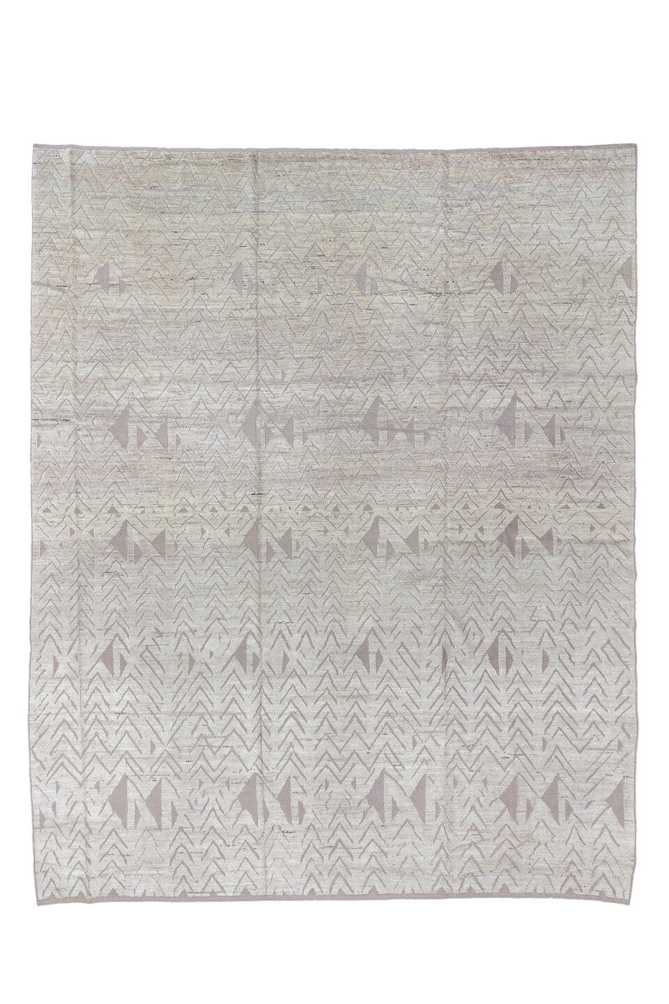 10' x 13' one-of-a-kind handmade vintage Tulu large size rug. Color palette: black, blue, dark gray, gainsboro, gray