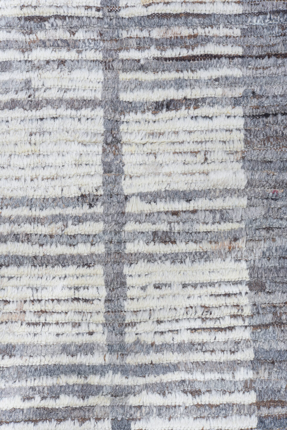 9' x 12' one-of-a-kind handmade vintage Tulu large size rug. Color palette: black, blue, dim gray, gainsboro, gray