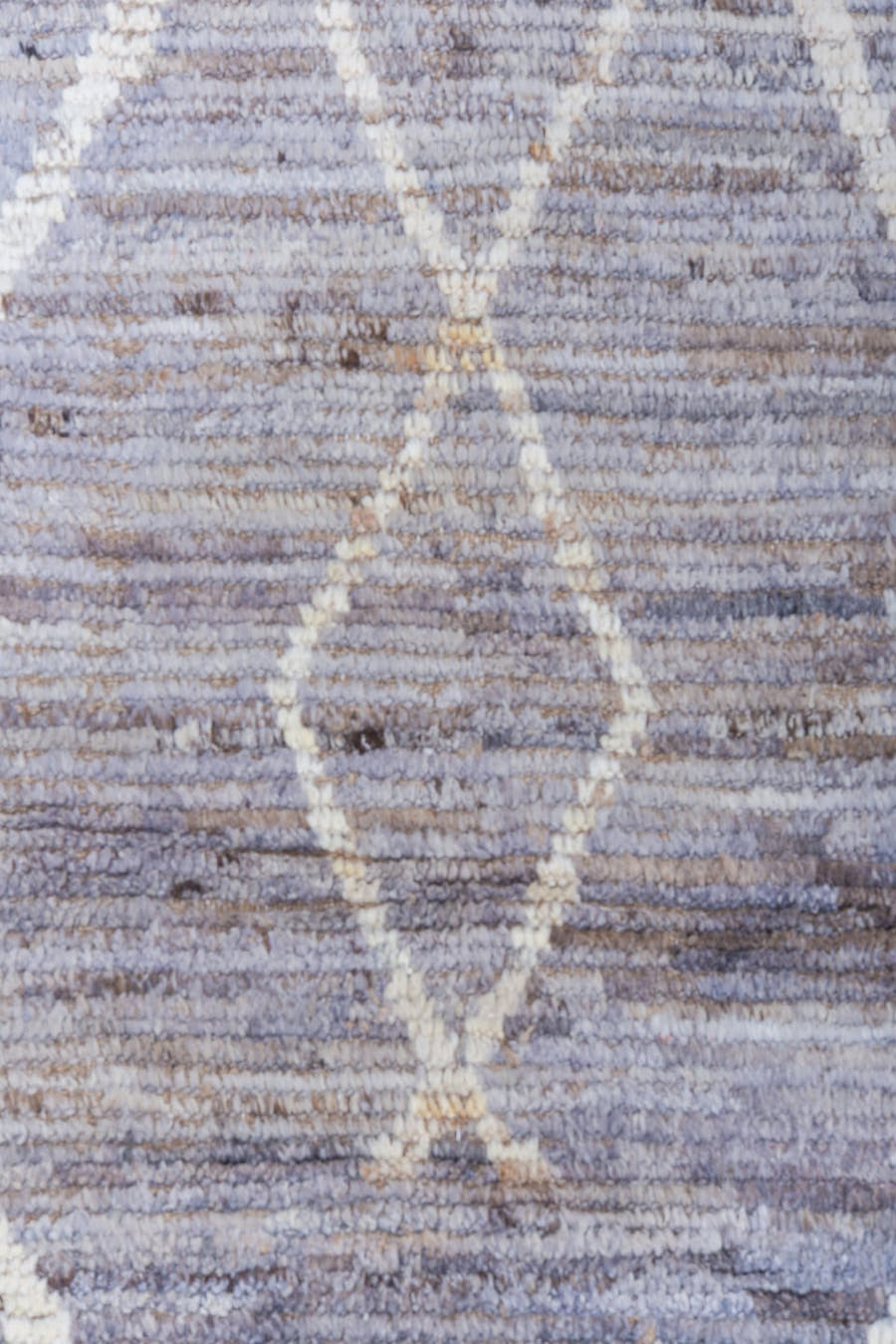 11' x 14' one-of-a-kind handmade vintage Tulu oversize rug. Color palette: lavender gray, ivory, taupe, sky blue, blush