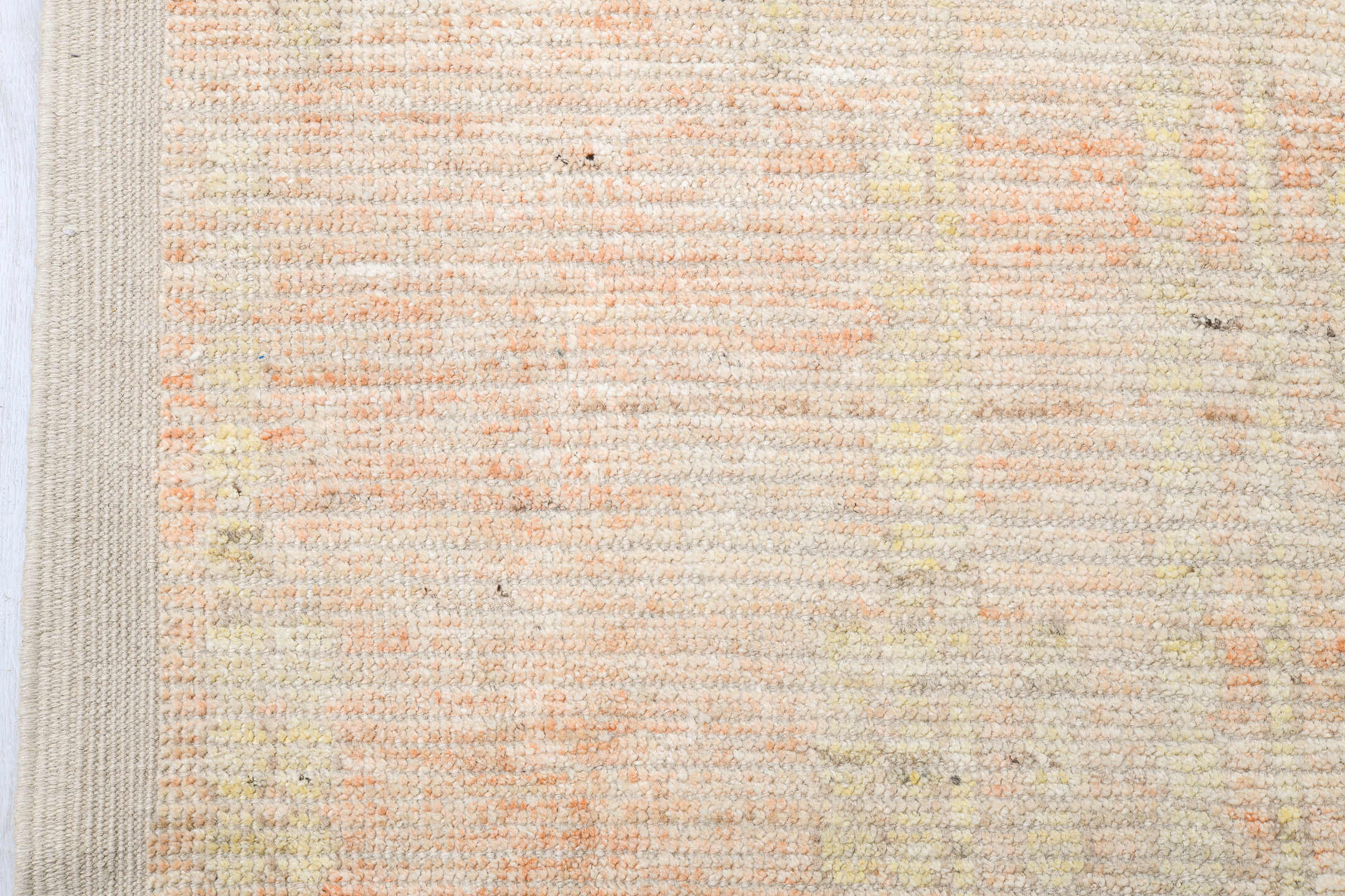 13' x 16' one-of-a-kind handmade vintage Tulu oversize rug. Color palette: ivory, cream, pale gold, beige, taupe, gold, gray