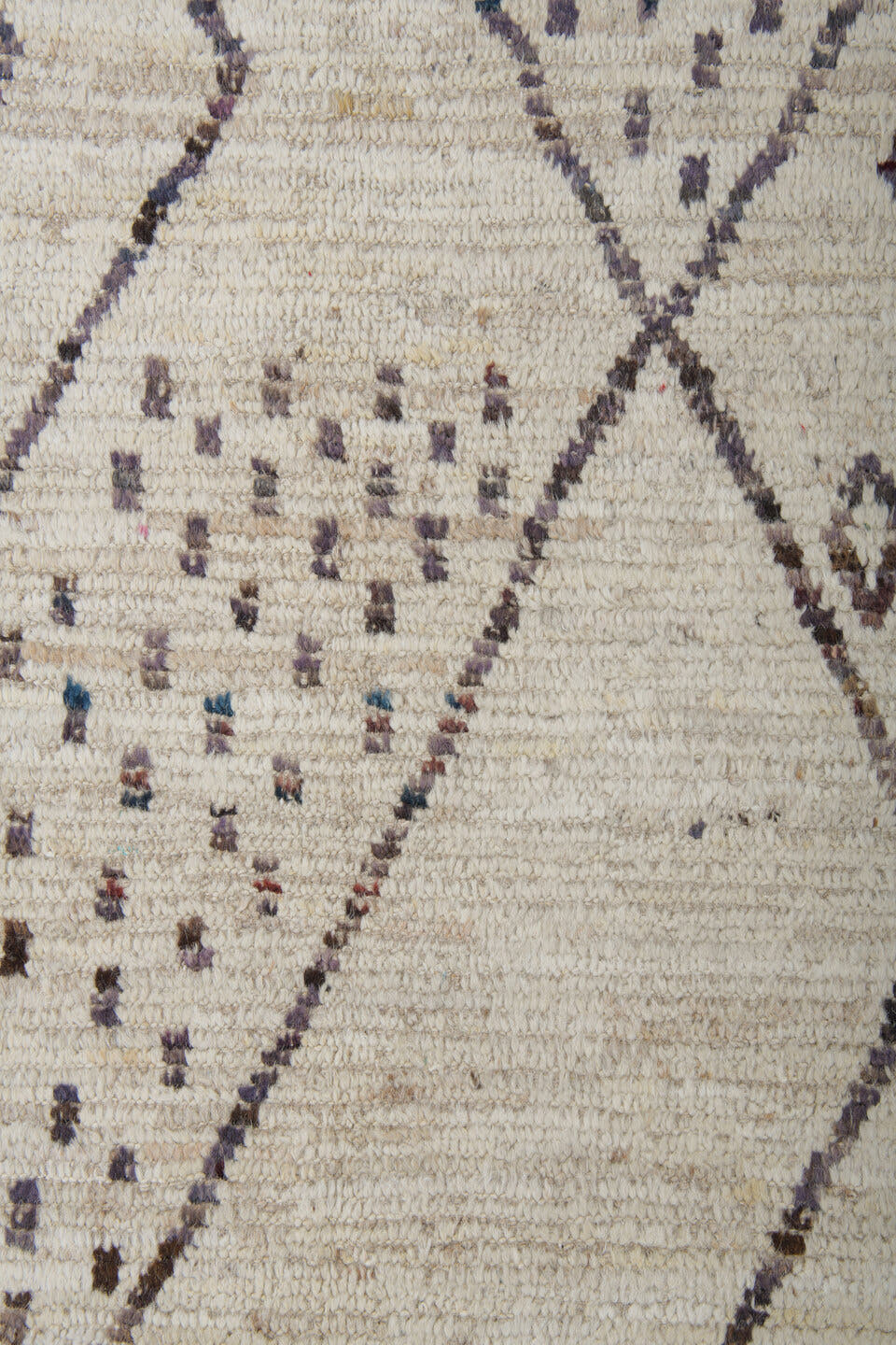 10' x 14' one-of-a-kind handmade vintage Tulu large size rug. Color palette: ivory, taupe, charcoal, brown, beige, gray