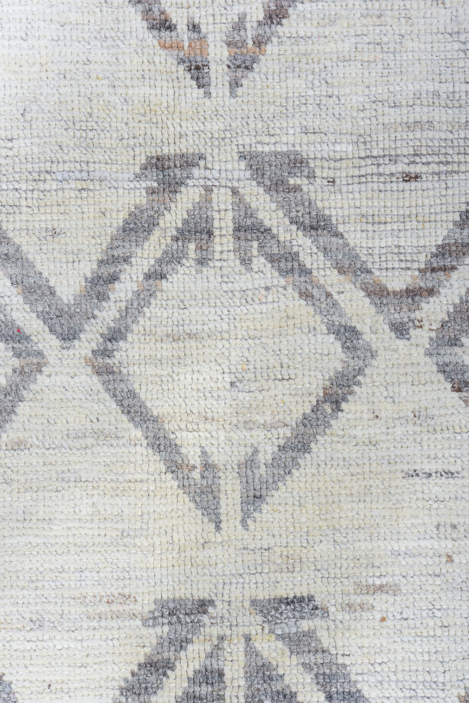 5' x 11' one-of-a-kind handmade vintage Tulu rug. Color palette: dark gray, dim gray, gainsboro, gray, light blue