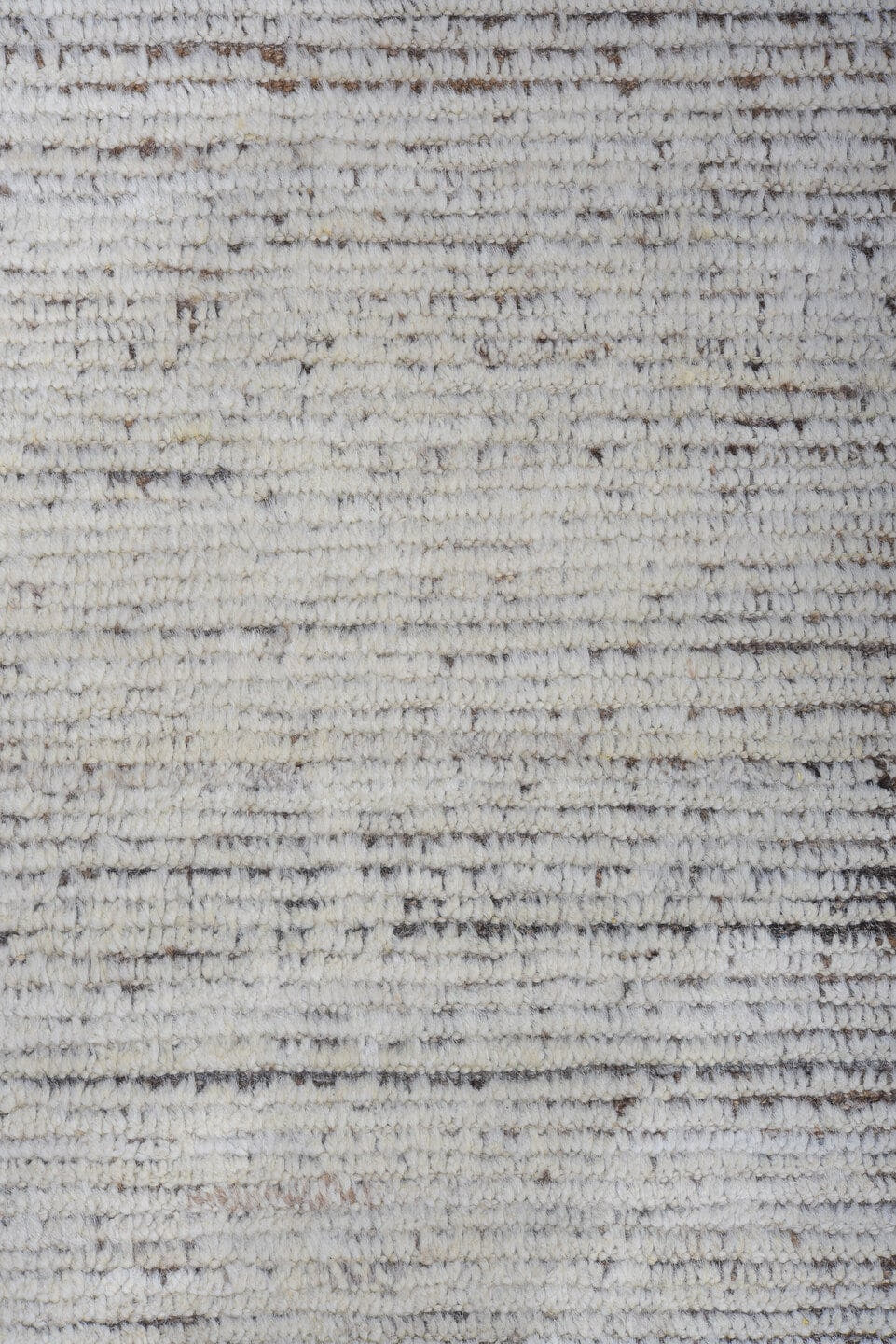 10' x 14' one-of-a-kind handmade vintage Tulu large size rug. Color palette: ivory, taupe, brown, gray, beige