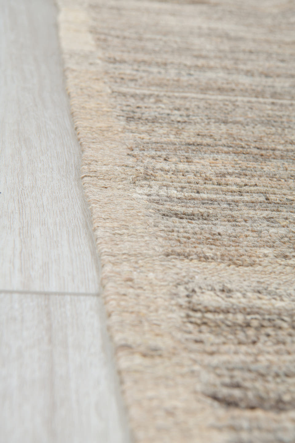 10' x 13' one-of-a-kind handmade vintage Tulu large size rug. Color palette: taupe, ivory, beige, cream, greige, camel, gray