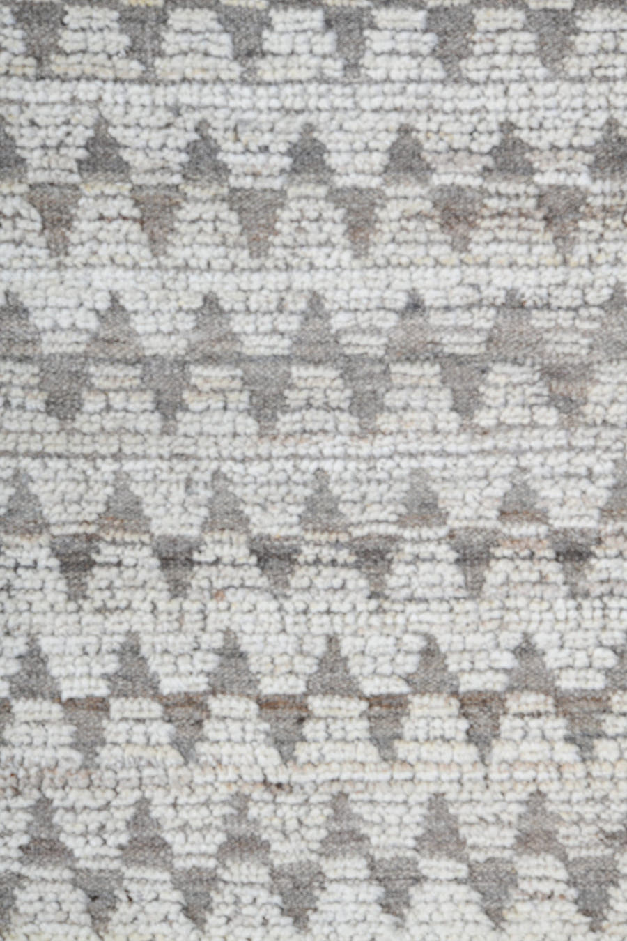 10' x 14' one-of-a-kind handmade vintage Tulu large size rug. Color palette: ivory, gray, taupe, cream, beige