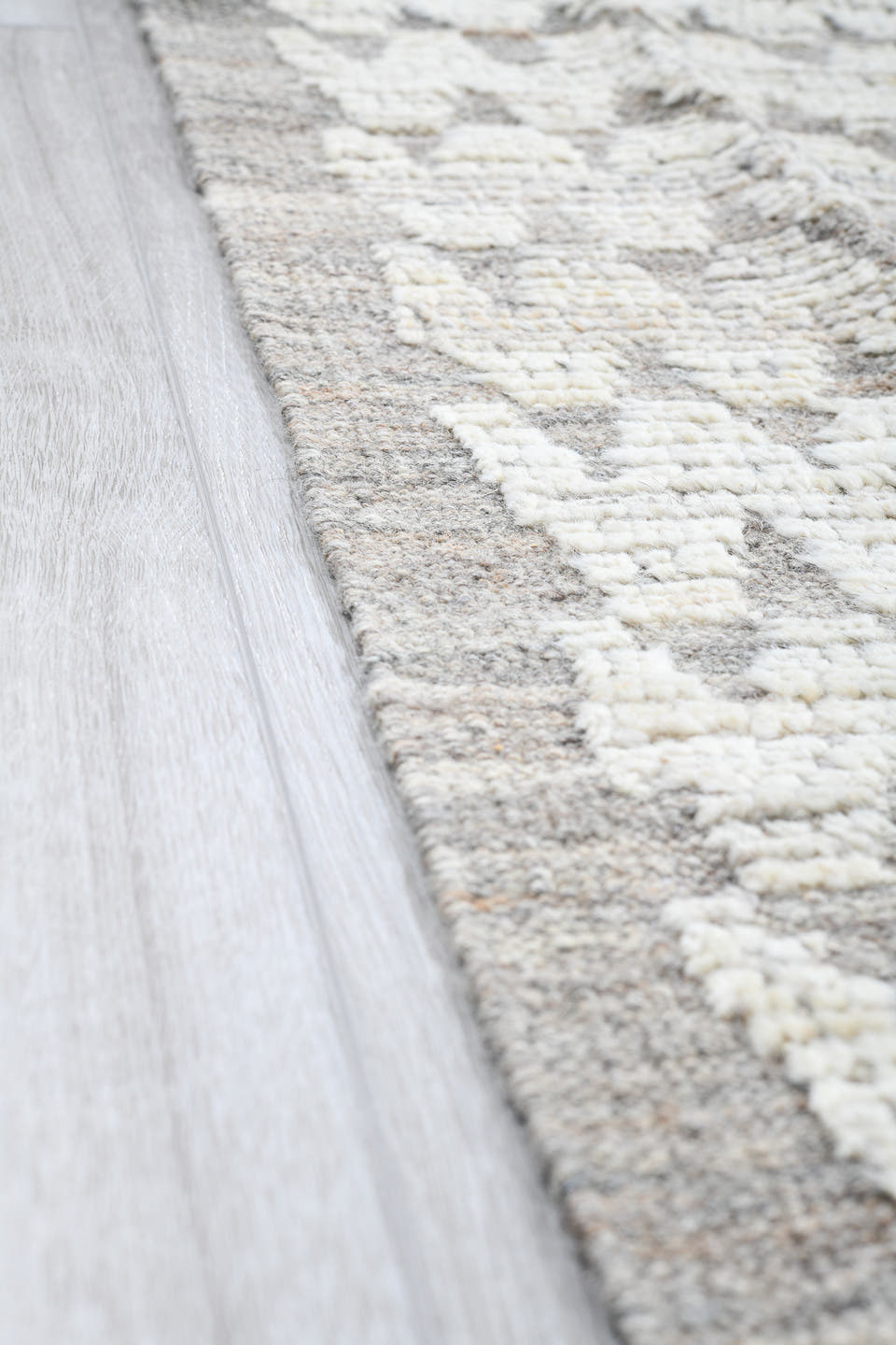 10' x 14' one-of-a-kind handmade vintage Tulu large size rug. Color palette: ivory, gray, taupe, cream, beige