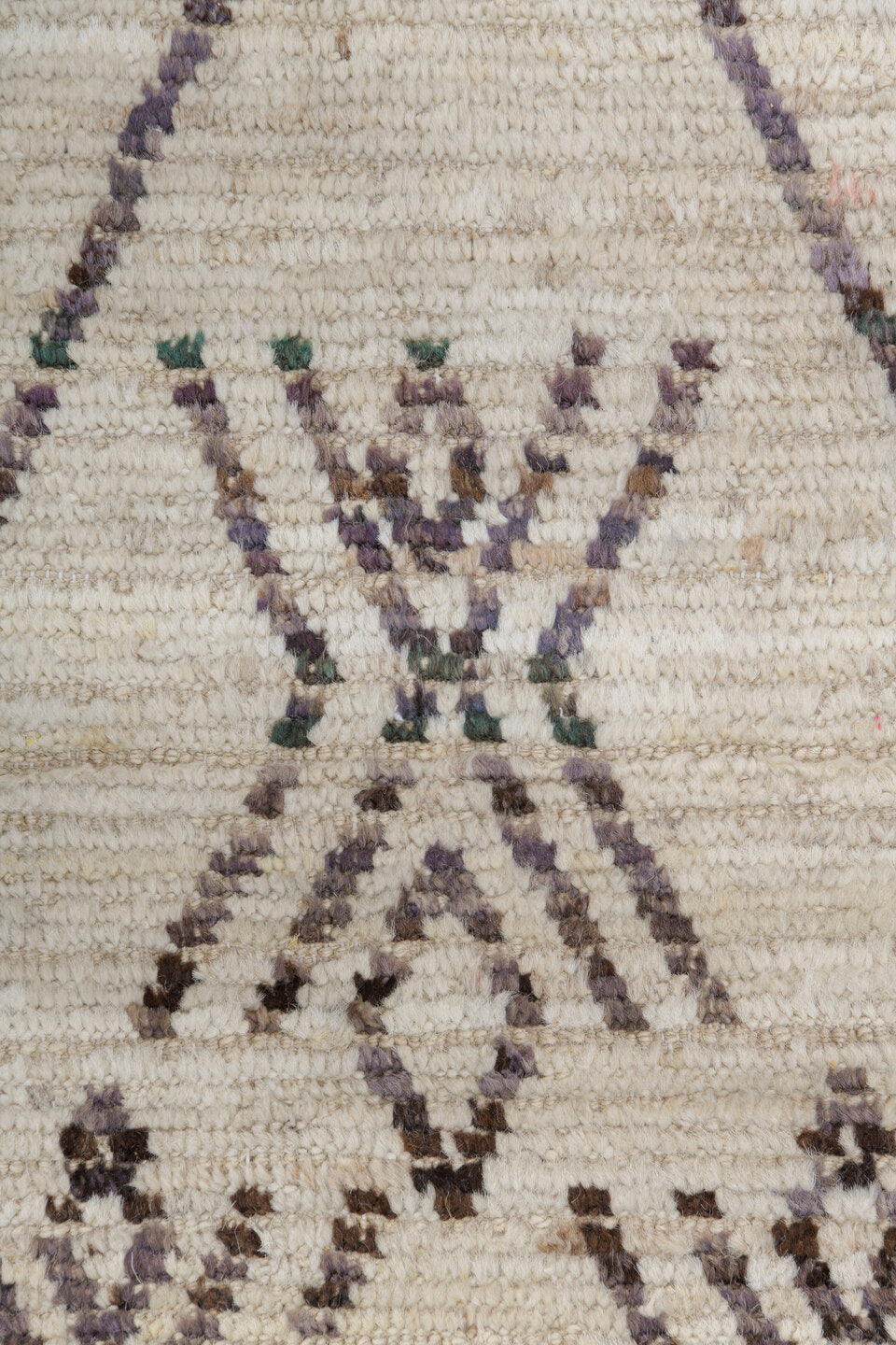 10' x 14' one-of-a-kind handmade vintage Tulu large size rug. Color palette: dark gray, gray, light gray, linen, off-white