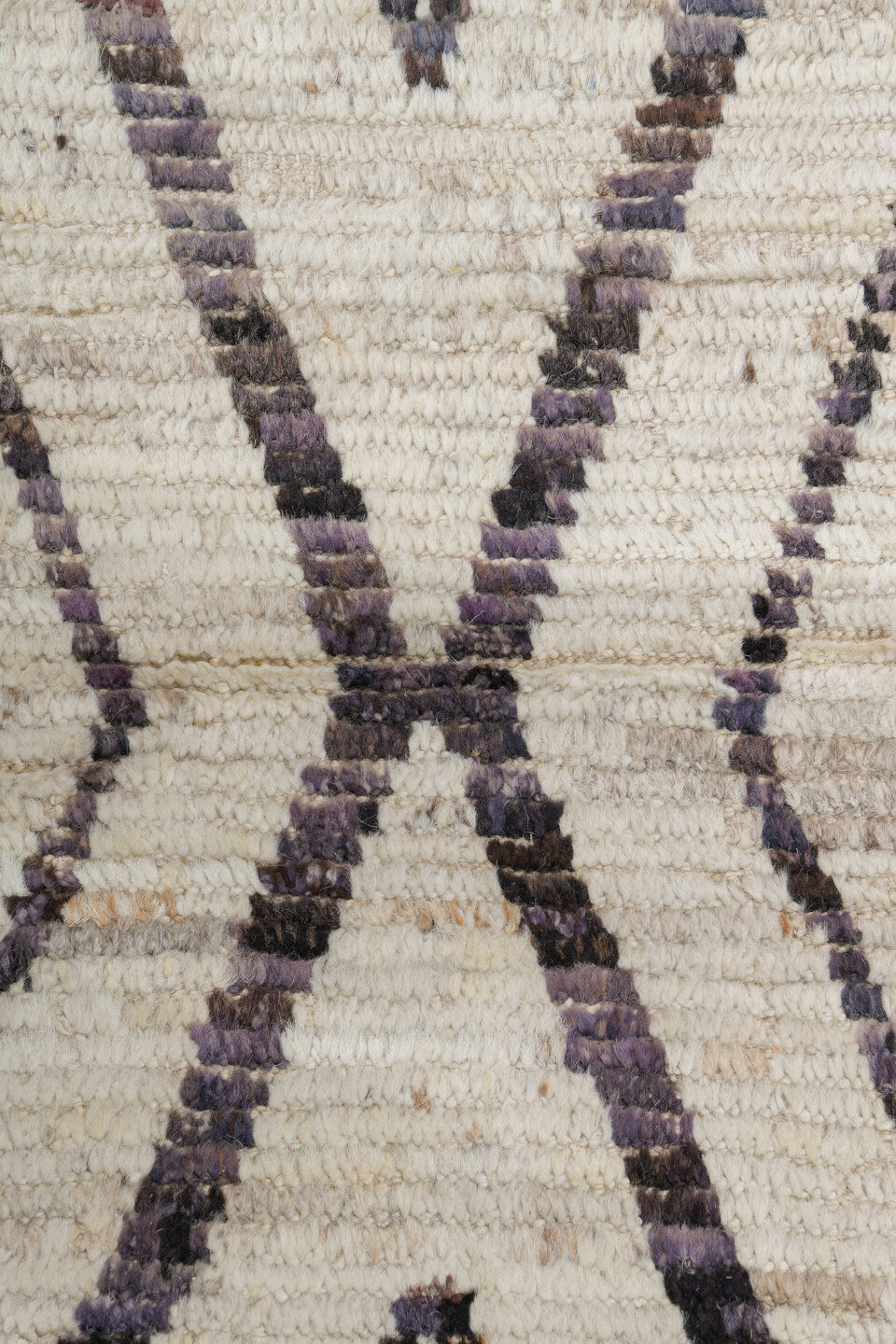 10' x 14' one-of-a-kind handmade vintage Tulu large size rug. Color palette: ivory, cream, charcoal, taupe, brown, black