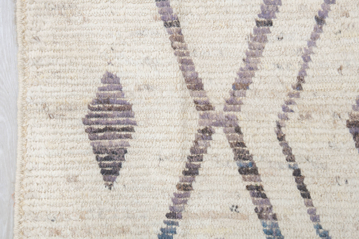 10' x 14' one-of-a-kind handmade vintage Tulu large size rug. Color palette: ivory, cream, charcoal, taupe, brown, black