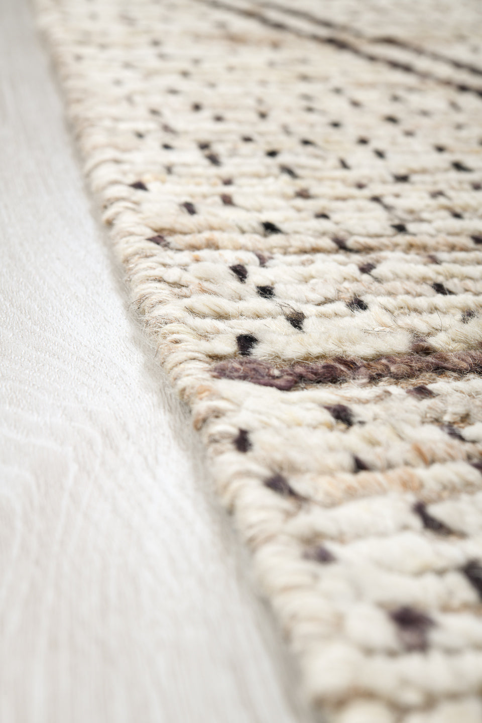 10' x 14' one-of-a-kind handmade vintage Tulu large size rug. Color palette: ivory, brown, taupe, cream, beige, gray