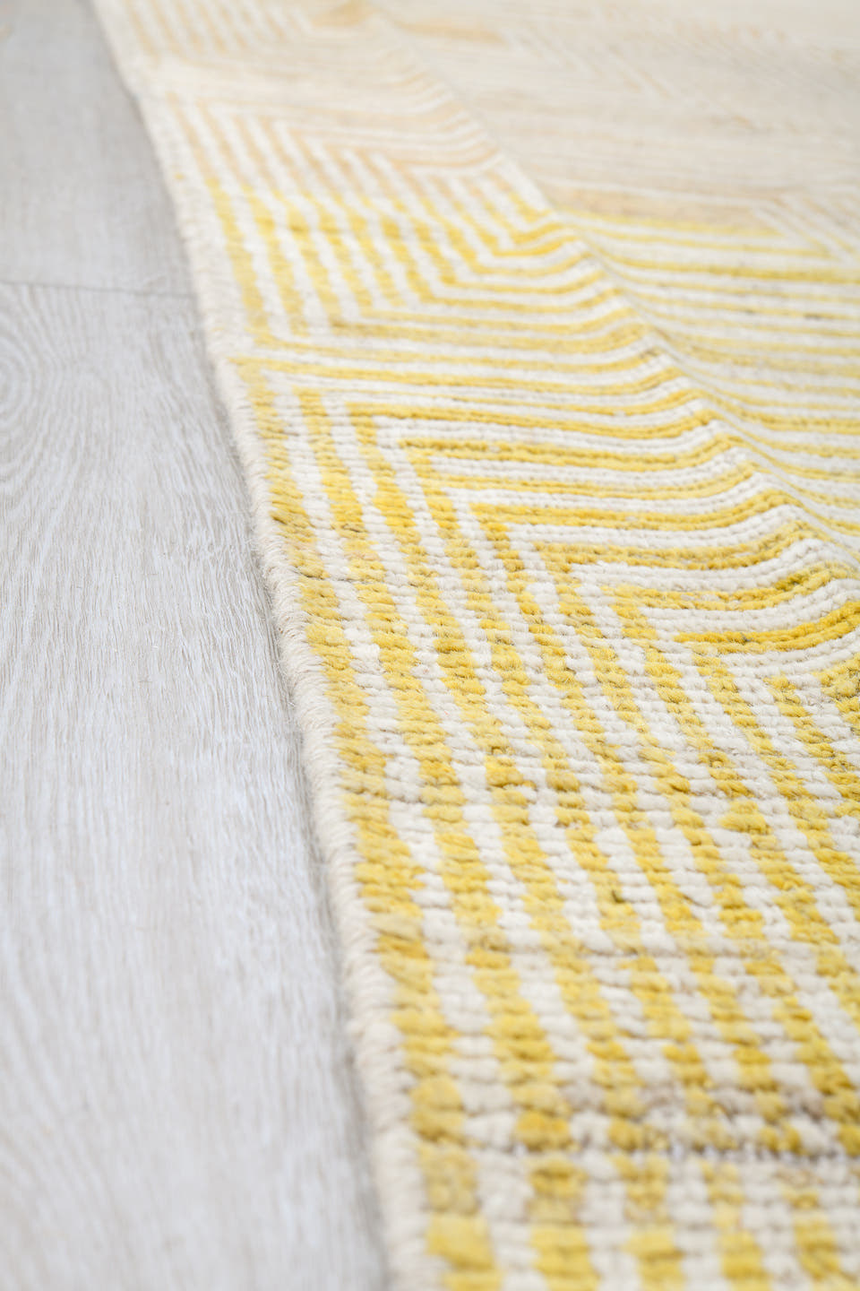 10' x 13' one-of-a-kind handmade vintage Tulu large size rug. Color palette: ivory, pale gold, cream, beige, camel, gold