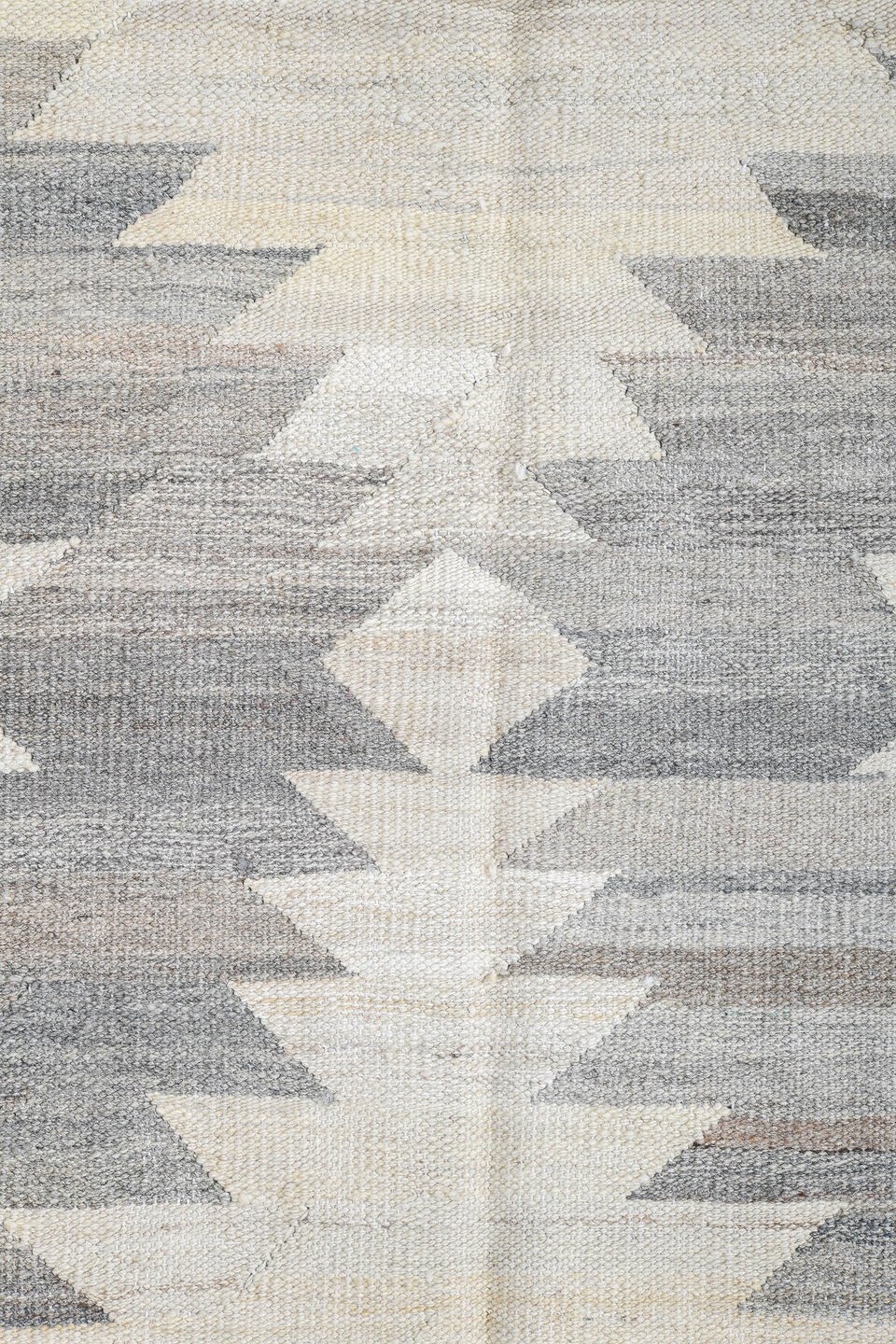 13' x 16' one-of-a-kind handmade vintage Kilim oversize rug. Color palette: dark gray, dim gray, floral white, gainsboro