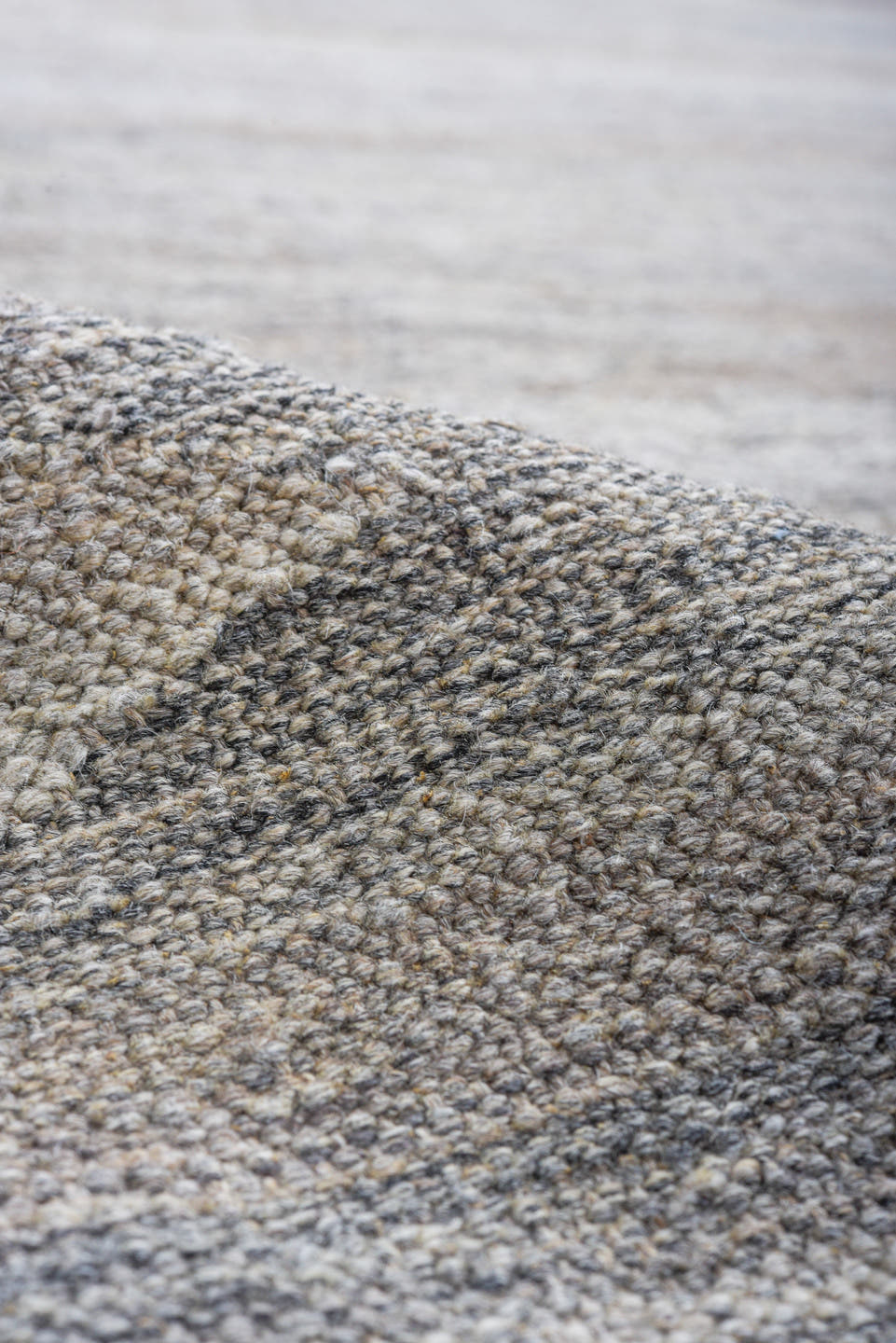 9' x 12' one-of-a-kind handmade vintage Kilim large size rug. Color palette: gray, ivory, taupe, charcoal, greige, beige