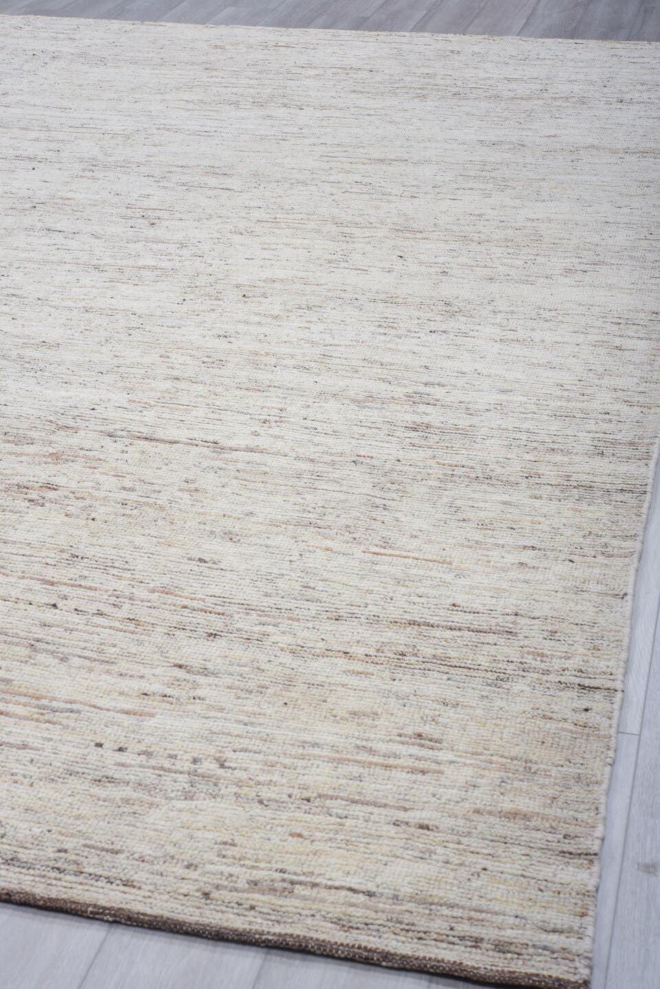 10' x 13' one-of-a-kind handmade vintage Tulu large size rug. Color palette: ivory, cream, taupe, beige, camel, light_brown