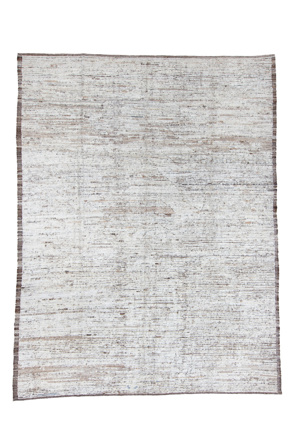 9' x 12' one-of-a-kind handmade vintage Tulu large size rug. Color palette: black, blue, charcoal, dark gray, gray