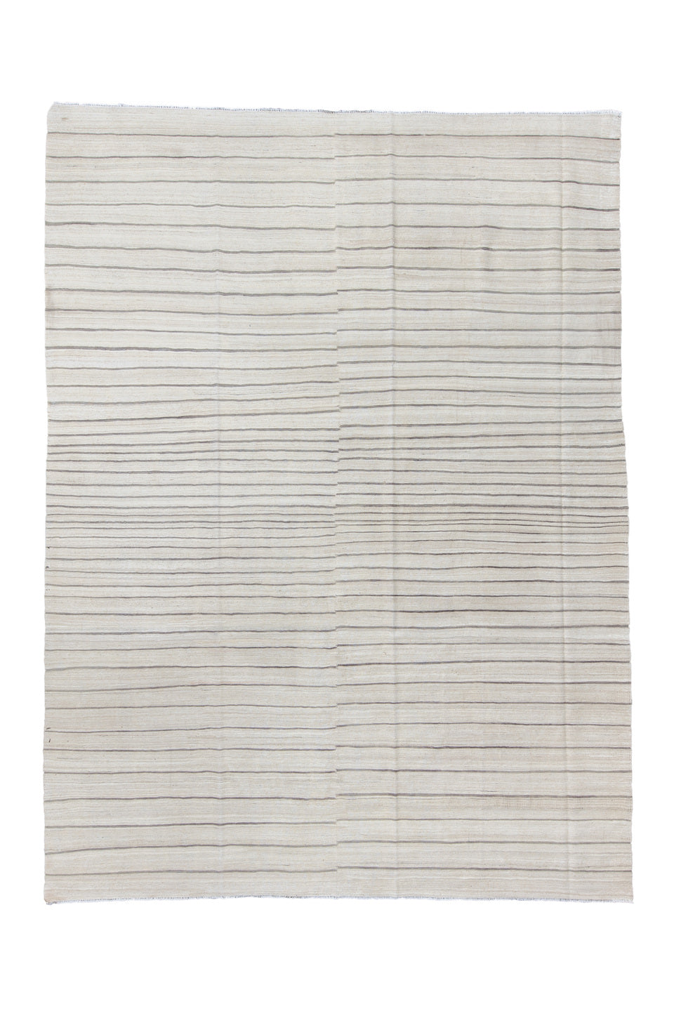 8' x 12' one-of-a-kind handmade vintage Kilim large size rug. Color palette: dark gray, dim gray, gainsboro, gray