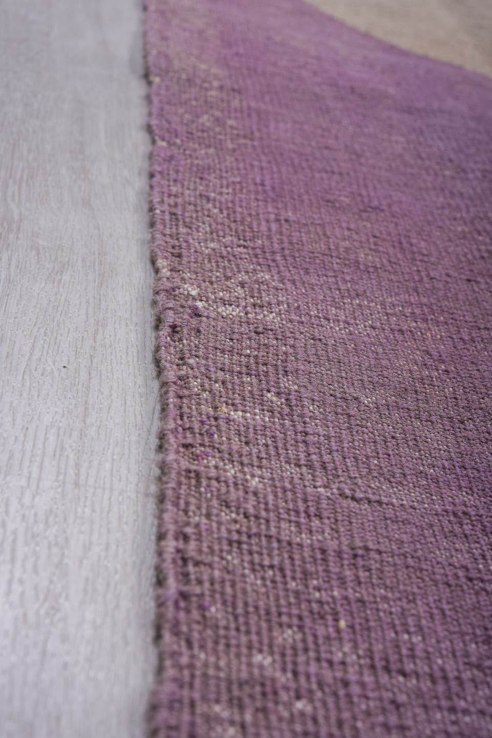 9' x 11' one-of-a-kind handmade vintage Kilim large size rug. Color palette: sky blue, taupe, lavender, sage, ivory