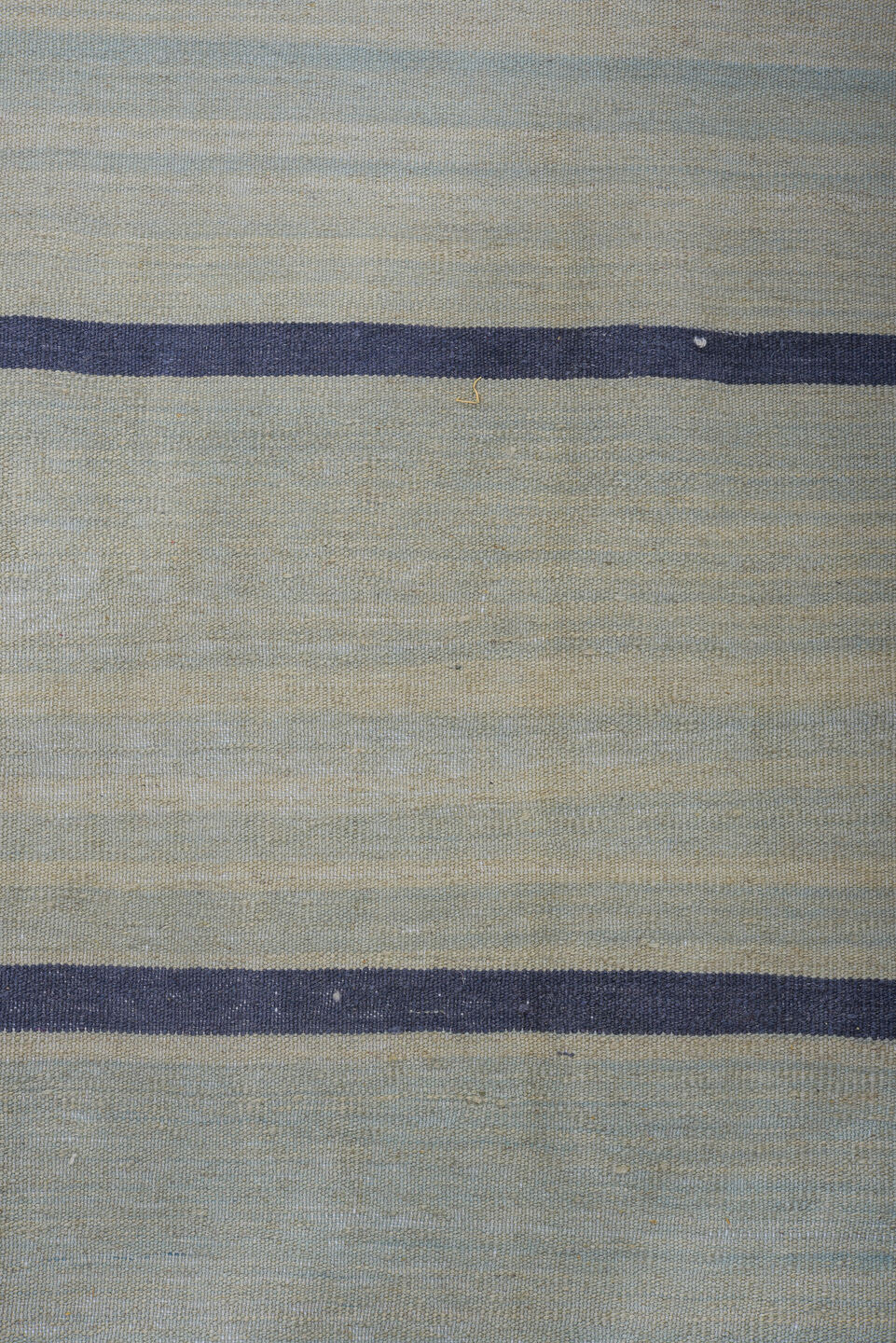 9' x 12' one-of-a-kind handmade vintage Kilim large size rug. Color palette: black, blue, charcoal, dark gray, gray