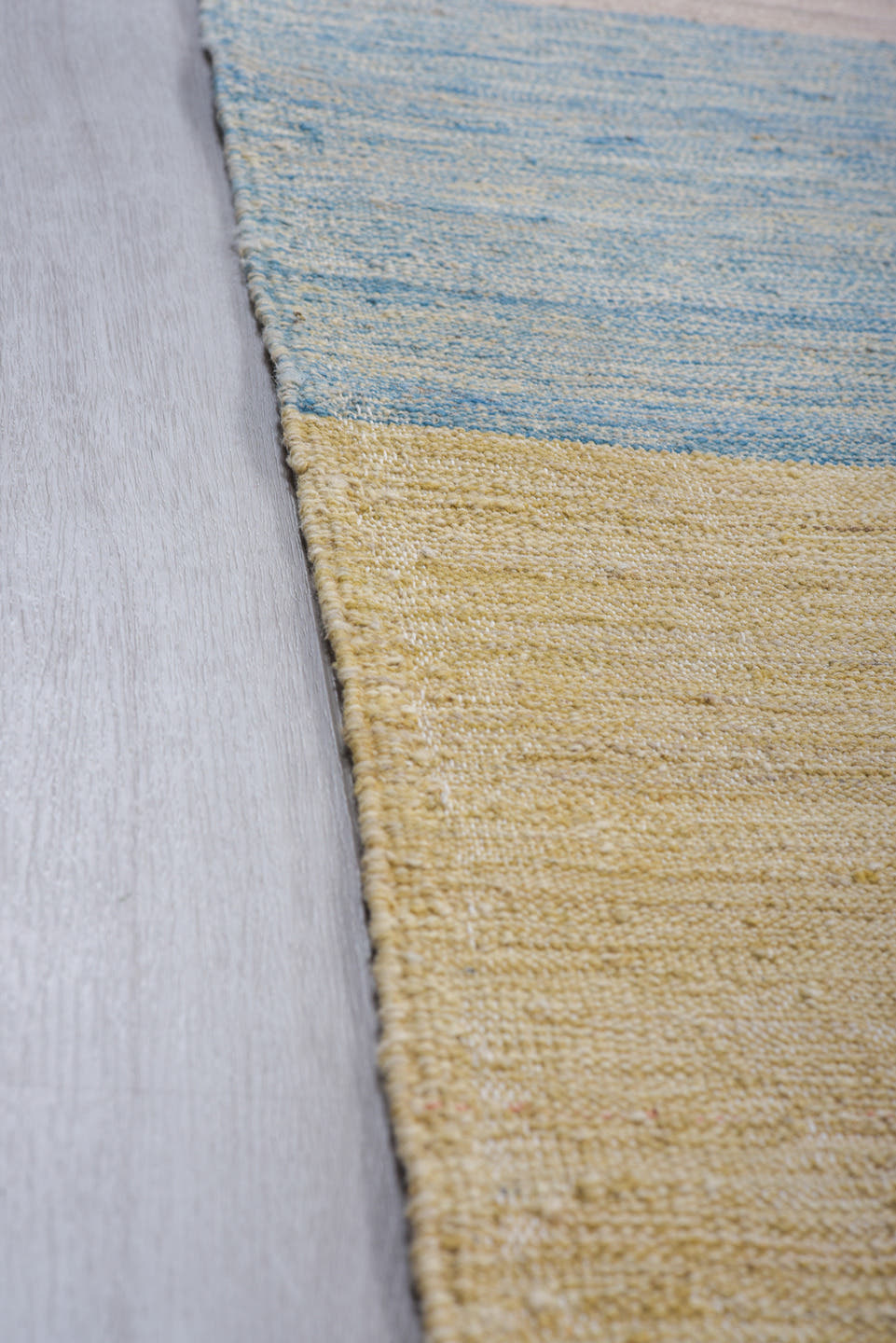 8' x 12' one-of-a-kind handmade vintage Kilim large size rug. Color palette: rose, rust, ivory, sky_blue, sage, gold, taupe
