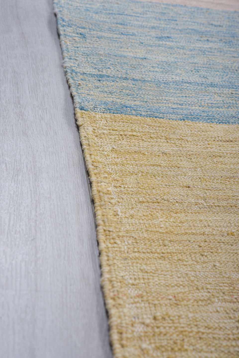 8' x 12' one-of-a-kind handmade vintage Kilim large size rug. Color palette: rose, rust, ivory, sky_blue, sage, gold, taupe