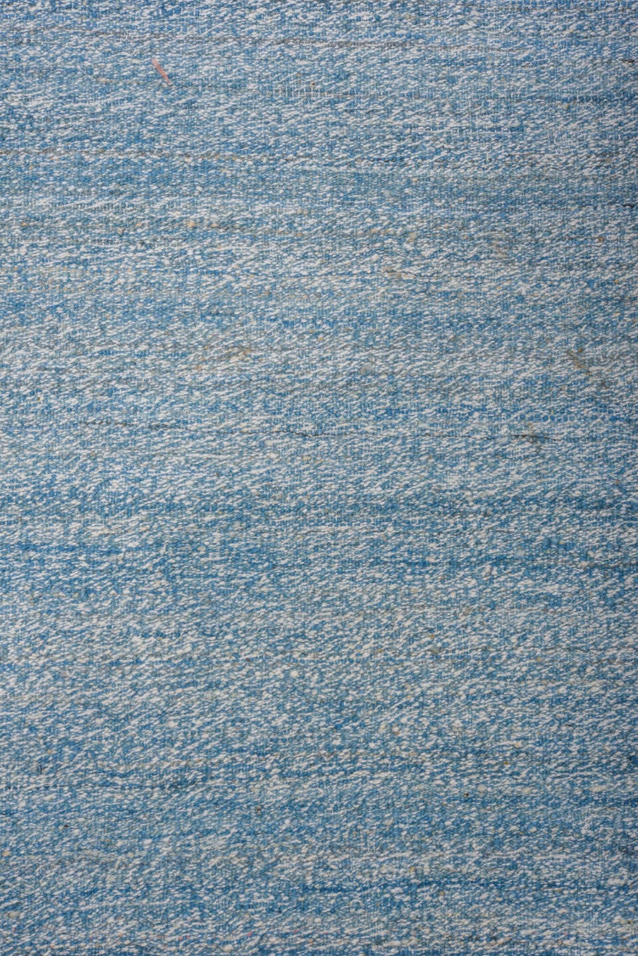 10' x 14' one-of-a-kind handmade vintage Kilim large size rug. Color palette: sky blue, powder blue, ice blue, ivory