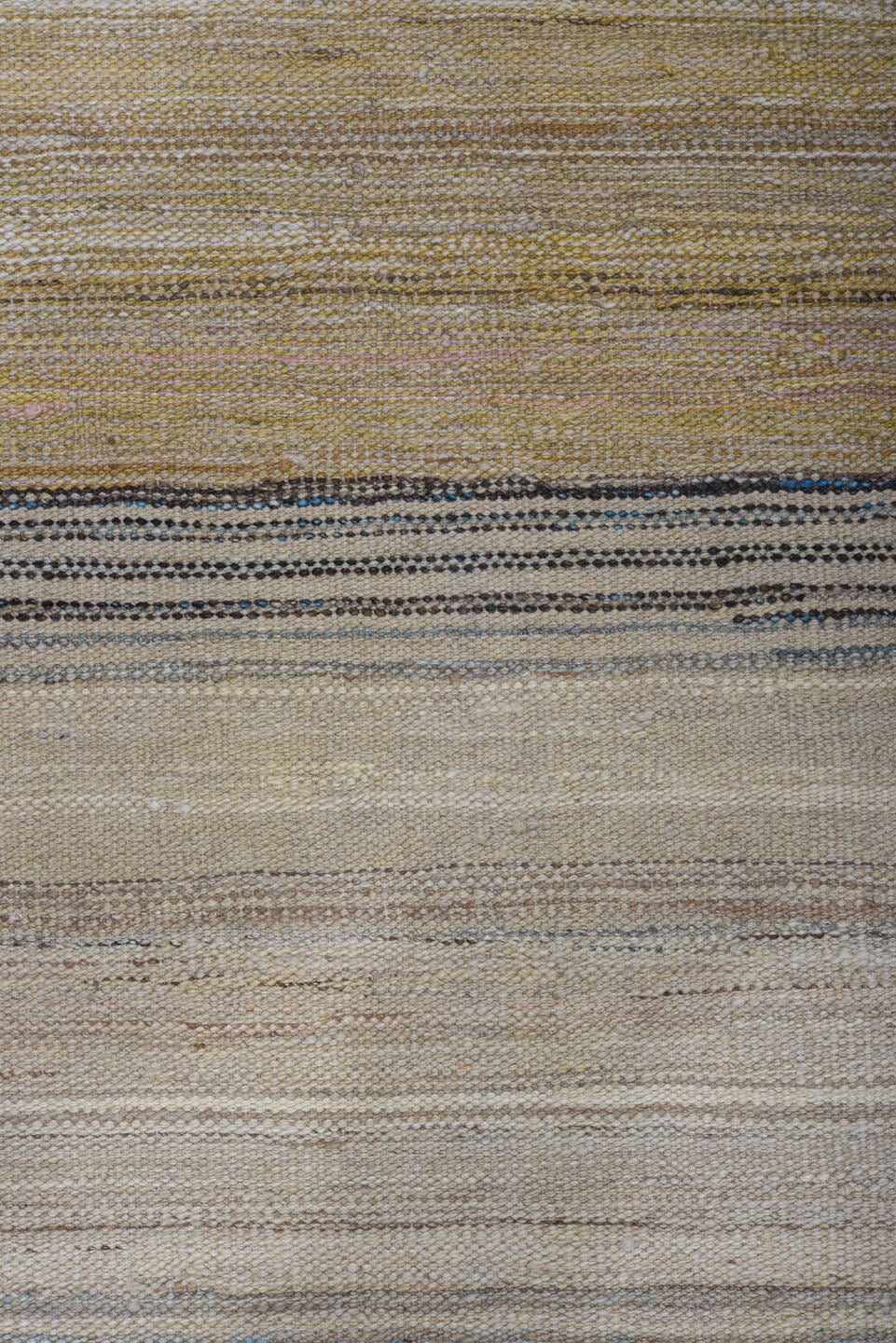 10' x 14' one-of-a-kind handmade vintage Kilim large size rug. Color palette: ivory, taupe, sand, charcoal, blush, gray