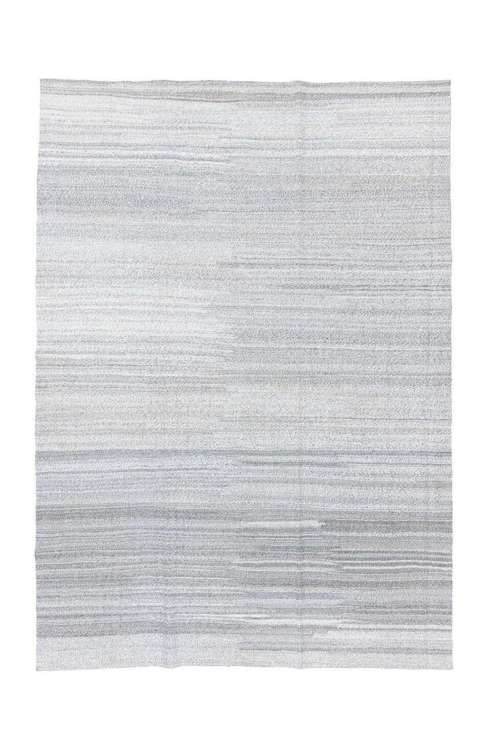 10' x 14' one-of-a-kind handmade vintage Kilim large size rug. Color palette: black, charcoal, dark gray, dim gray