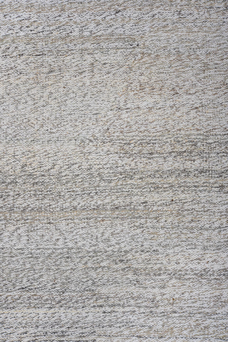 10' x 14' one-of-a-kind handmade vintage Kilim large size rug. Color palette: ivory, light gray, silver, taupe, gray, beige