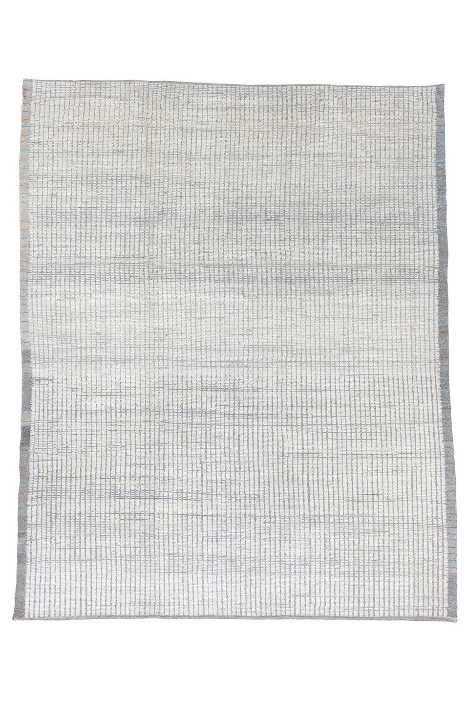 12' x 15' one-of-a-kind handmade vintage Tulu oversize rug. Color palette: black, dark gray, dim gray, gainsboro, gray