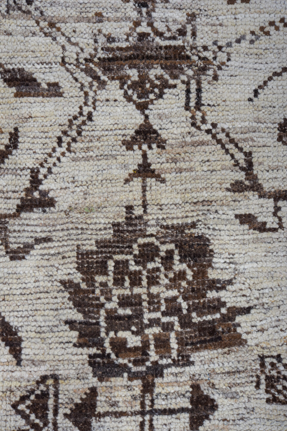 9' x 12' one-of-a-kind handmade vintage Tulu large size rug. Color palette: black, charcoal, dark gray, dim gray, gainsboro